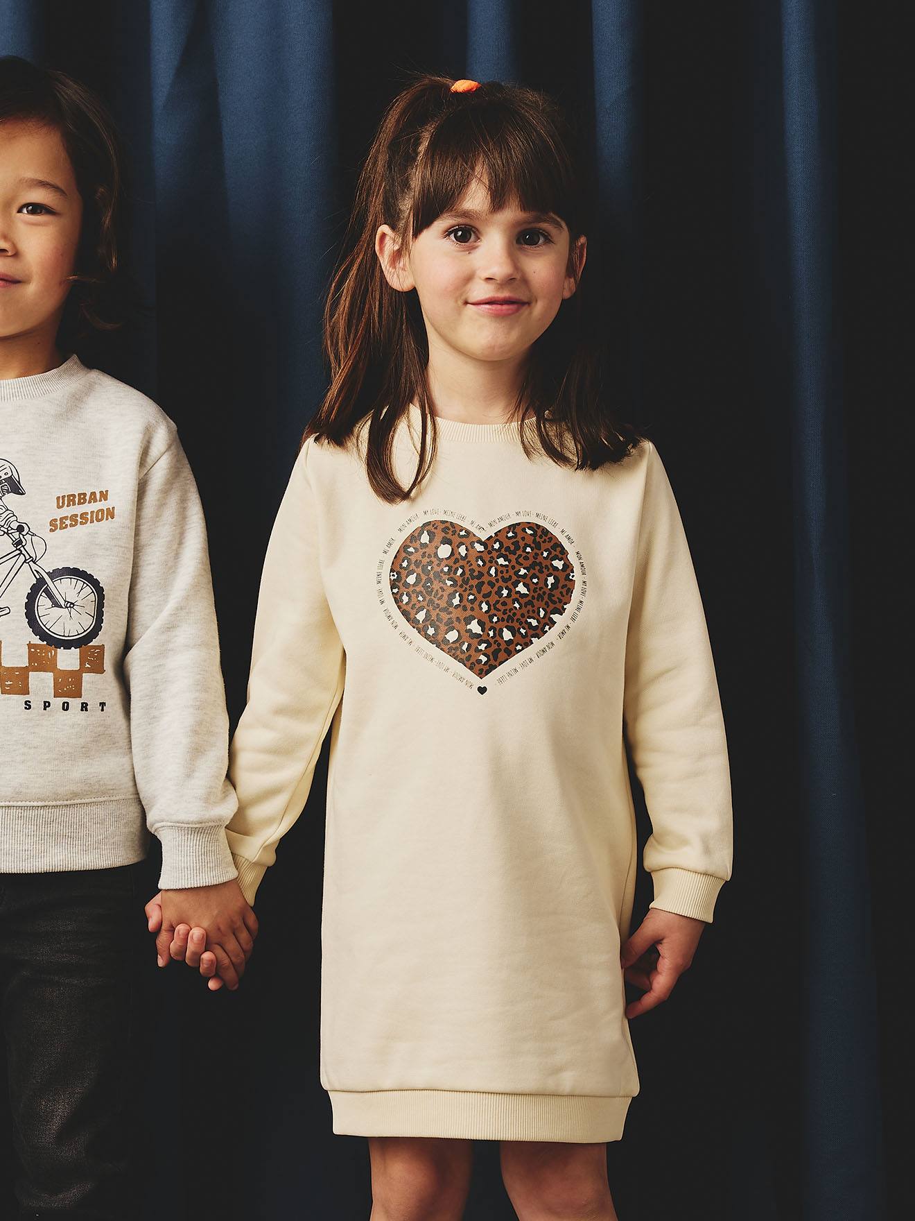 Mädchen Sweatkleid BASIC