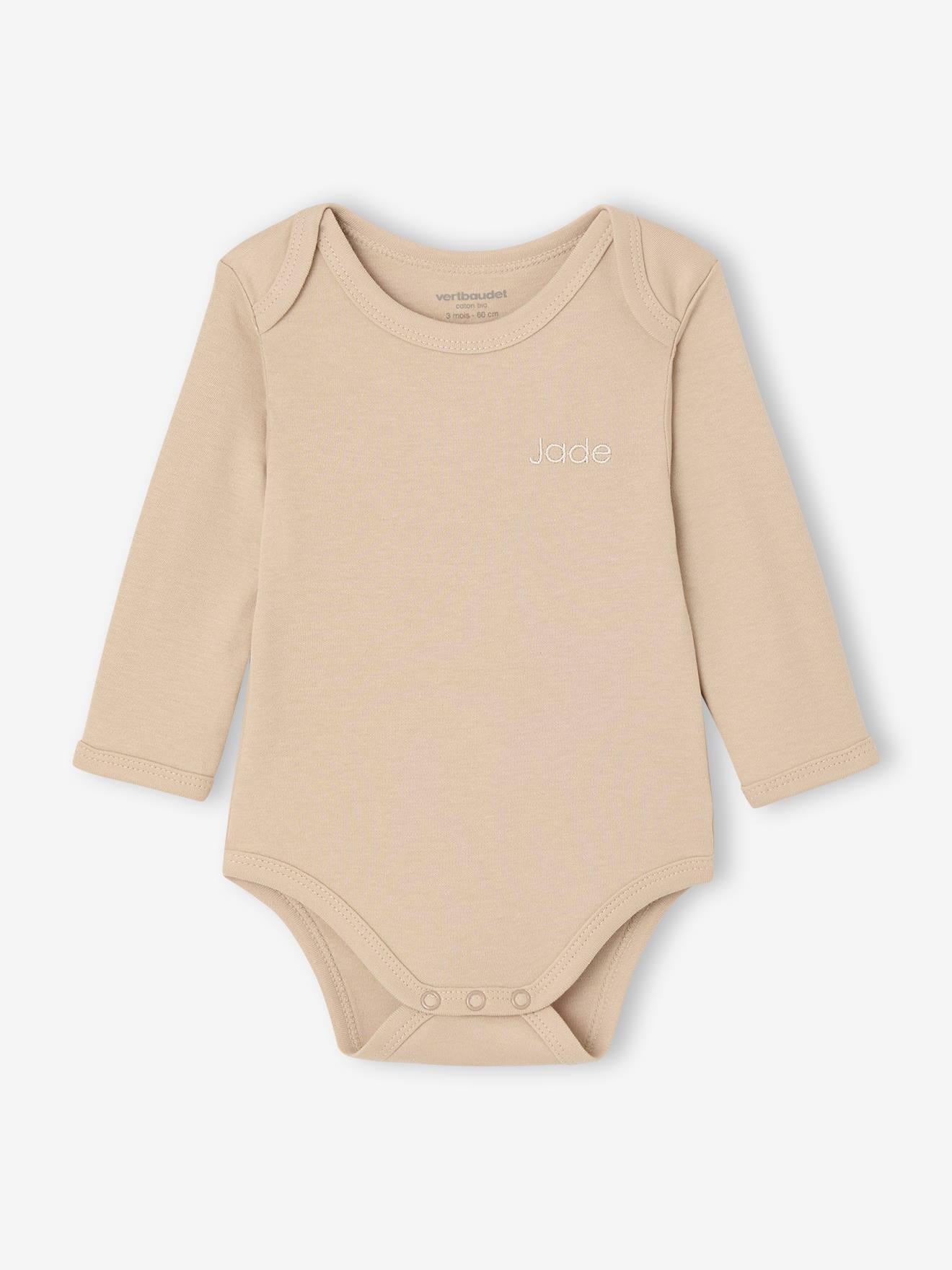 Thumbnail - Bio-Kollektion: 3er-Pack Baby Bodys aus Interlock & Pointelle-Jersey
