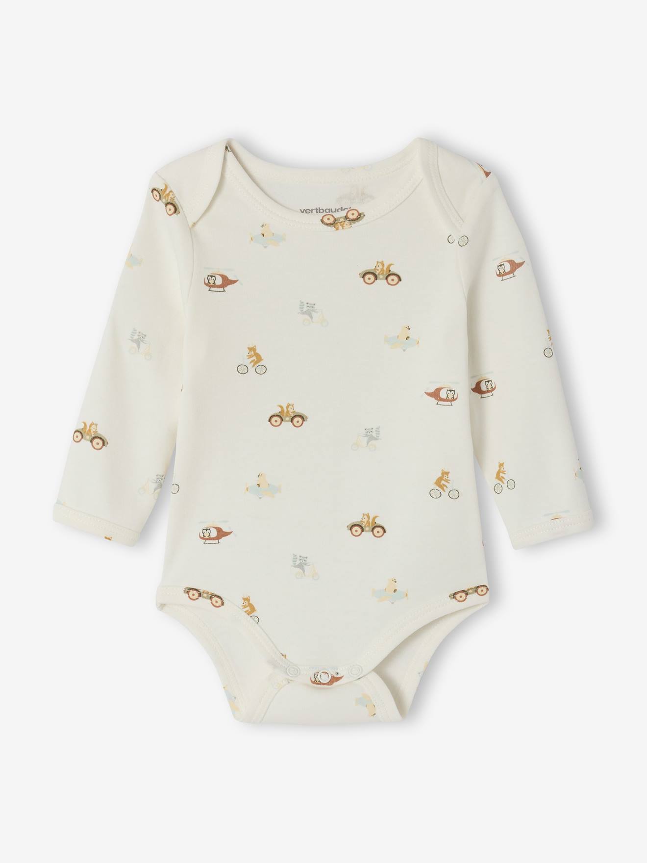 Thumbnail - Bio-Kollektion: 5er-Pack Baby Schlupfbodys mit langen Ärmeln