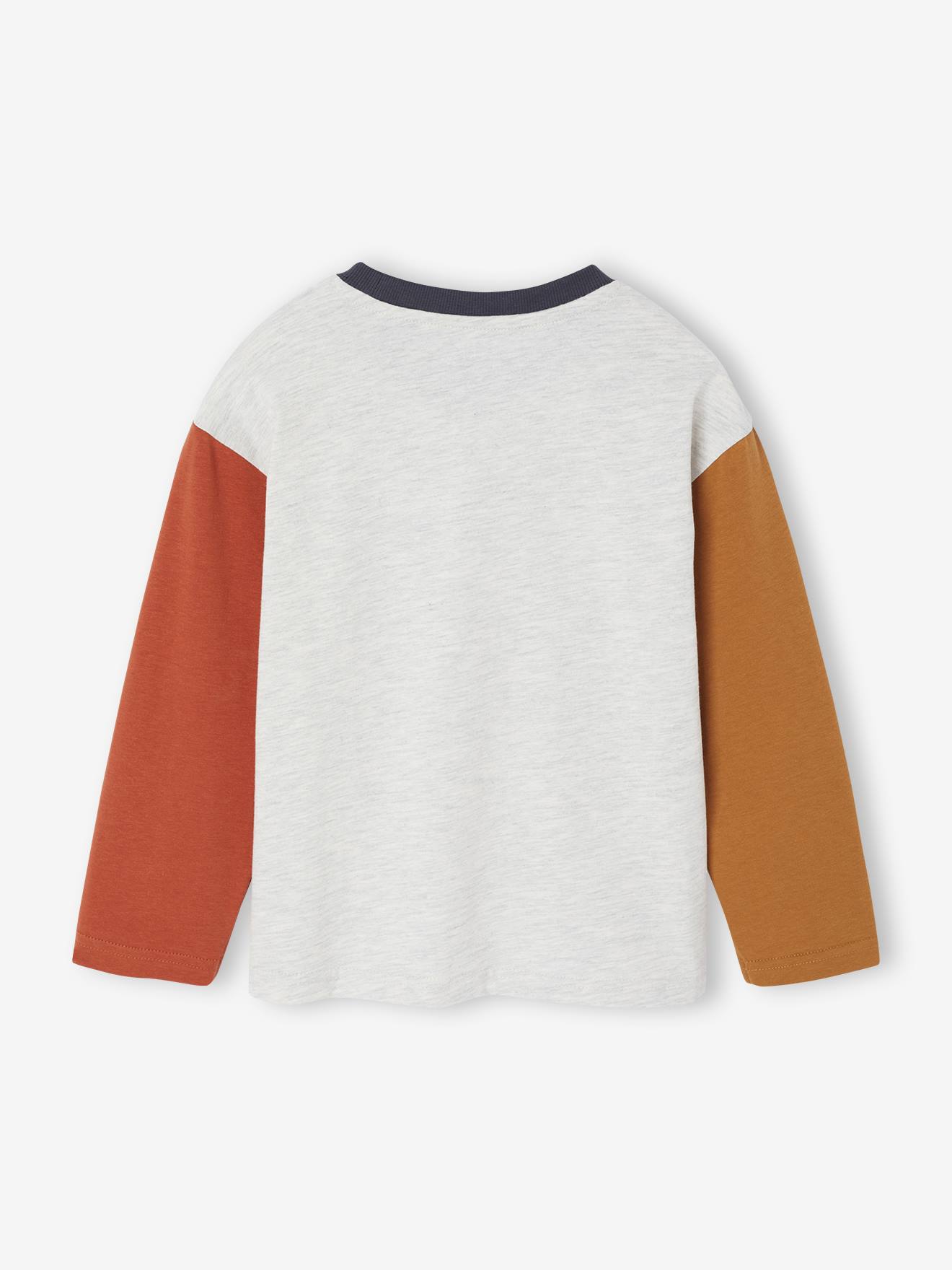 Thumbnail - Jungen Shirt mit Colorblock-Ärmeln