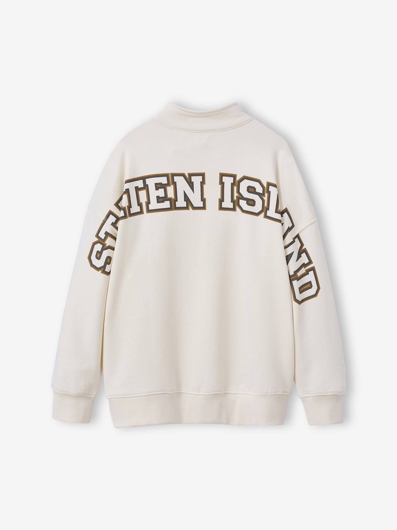 Thumbnail - Jungen Sweatshirt JONEN mit Troyerkragen und Recycling-Baumwolle