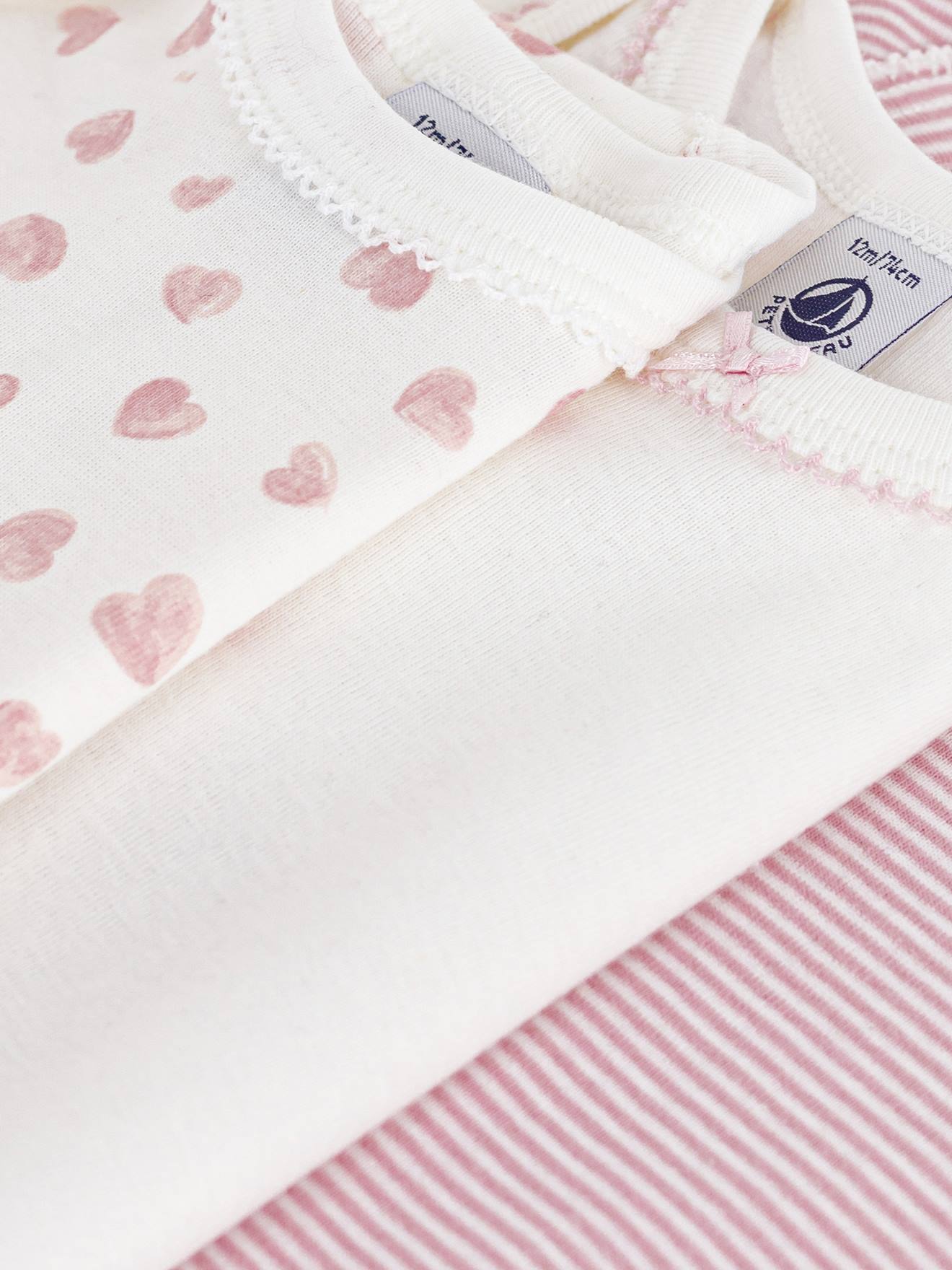 Thumbnail - 3er-Pack Langarm-Bodys Baby PETIT BATEAU