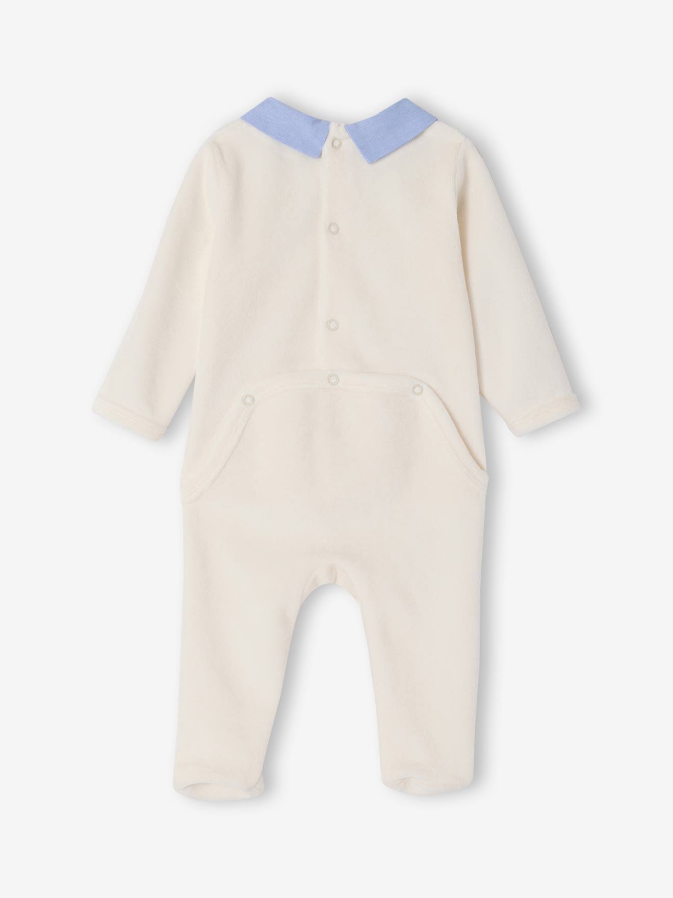 Thumbnail - 2er-Pack Baby Samt-Schlafanzüge mit Fuß ENVIE DE FRAISE