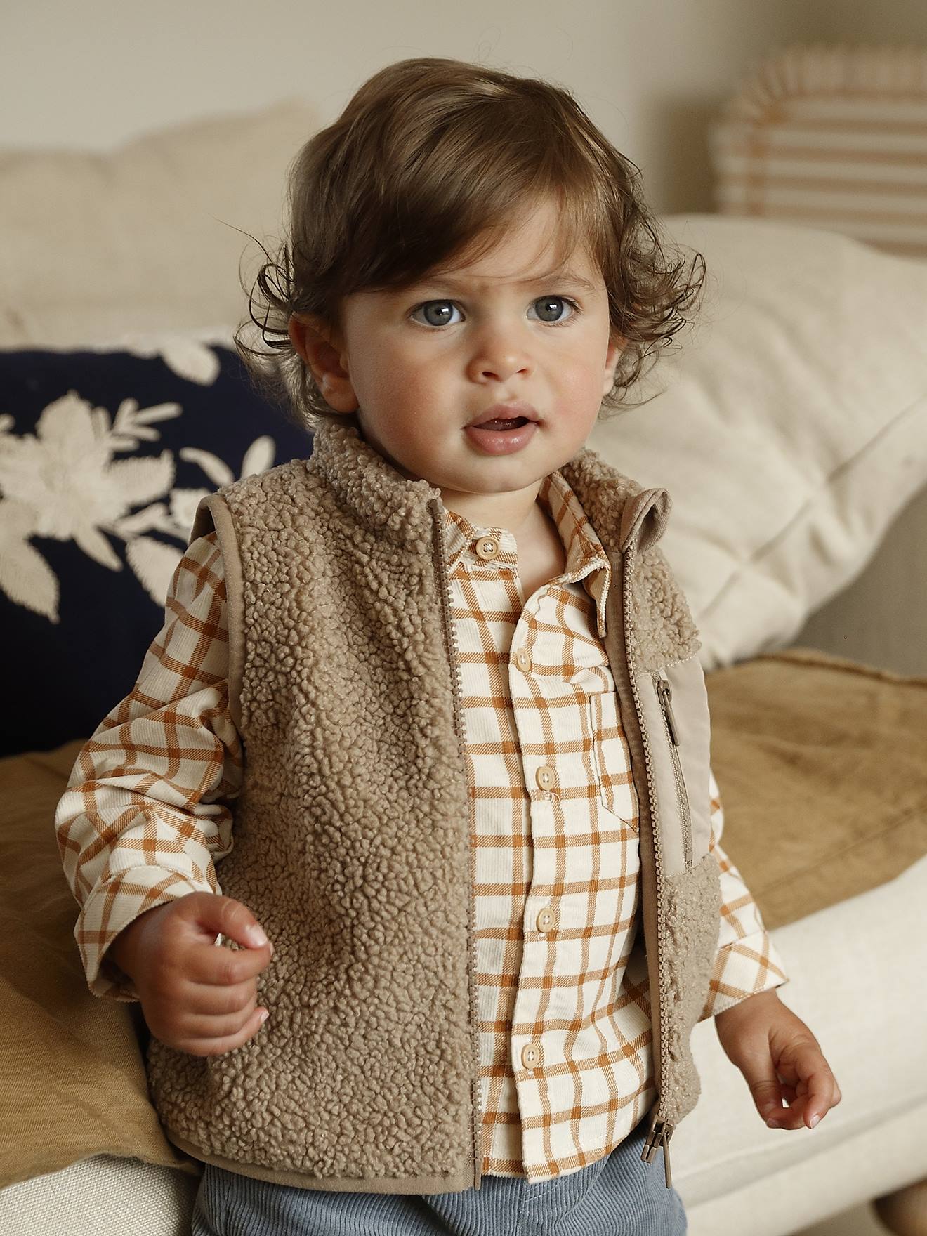 Thumbnail - Baby Weste aus Teddyfleece