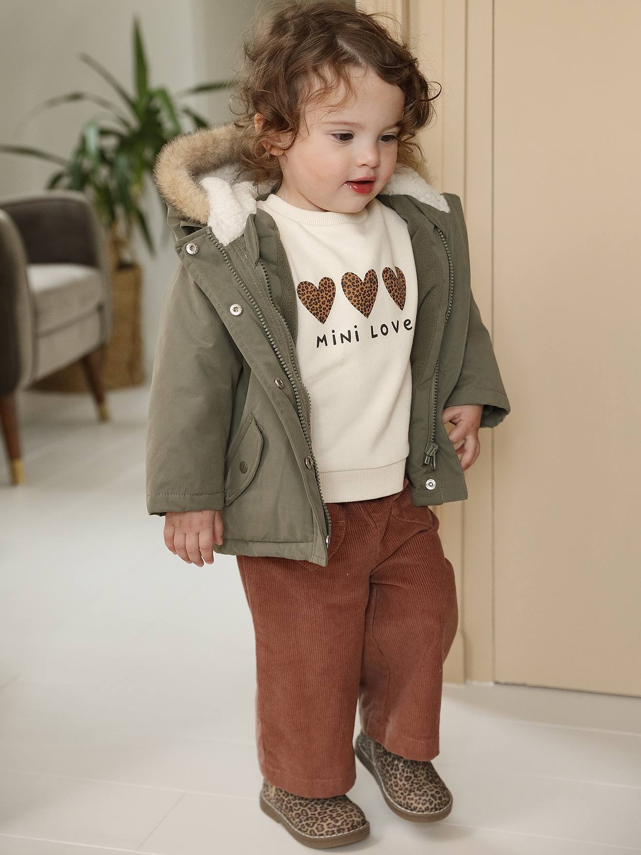 3-in-1-Parka mit Kapuze Baby