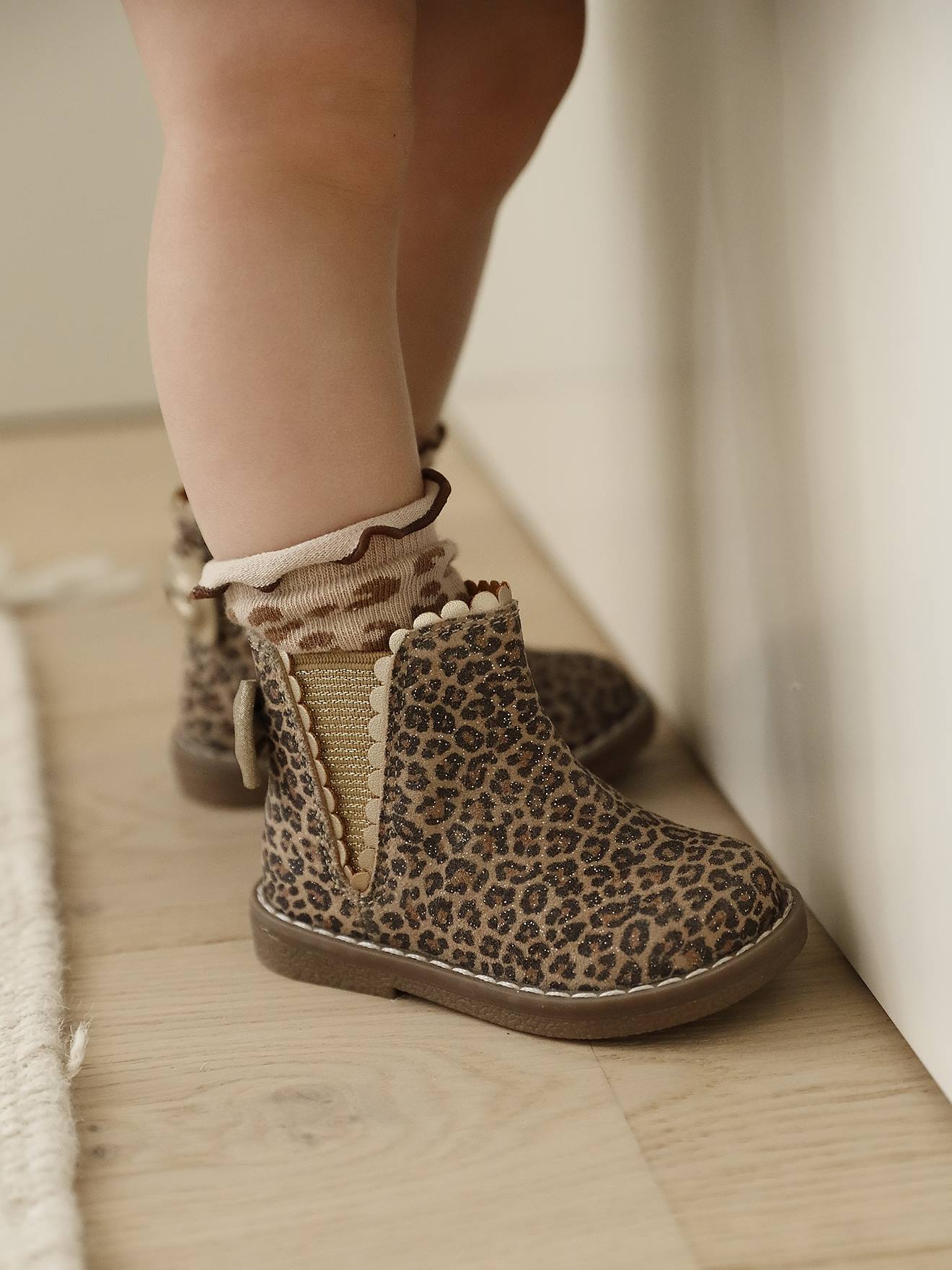 Mädchen Baby Boots mit Dehneinsatz