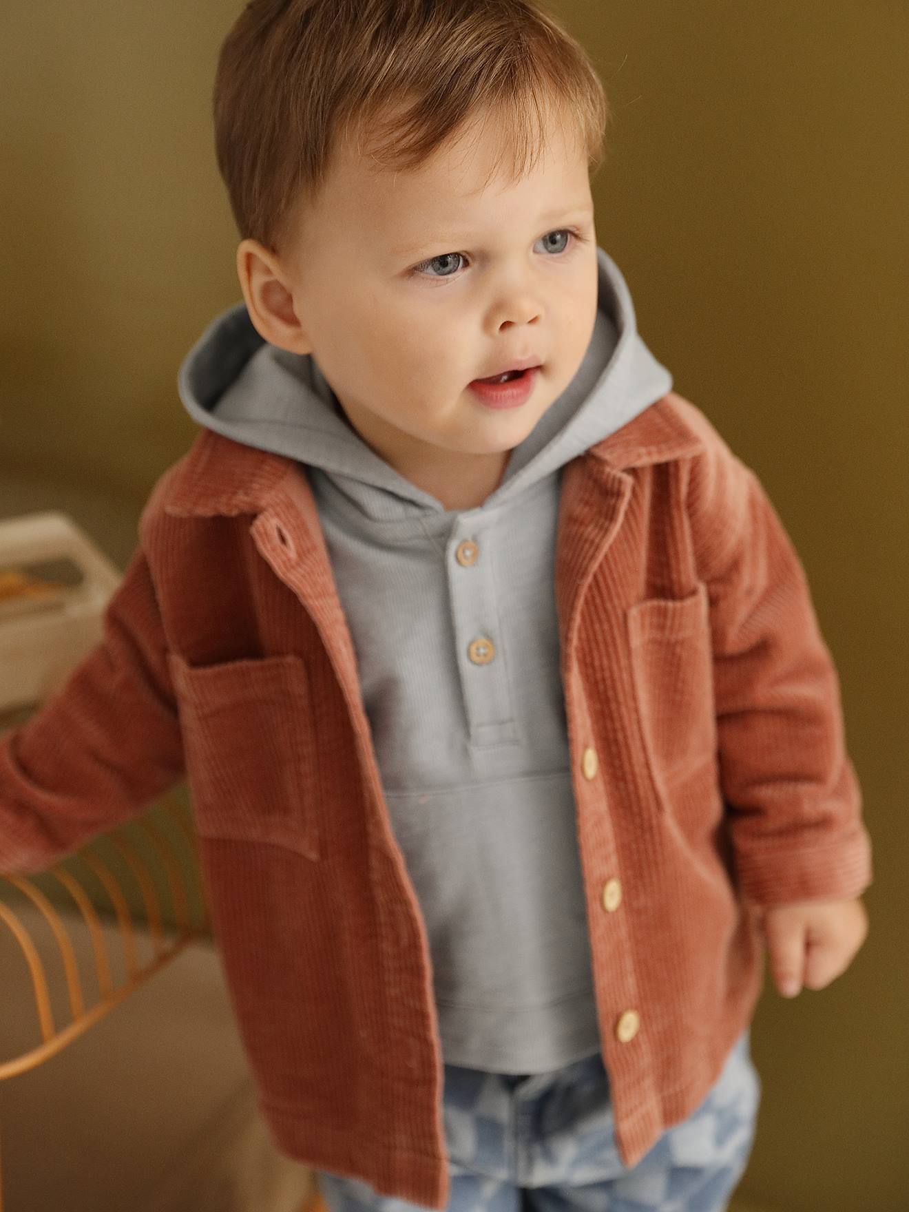 Baby Overshirt aus Cord farbe