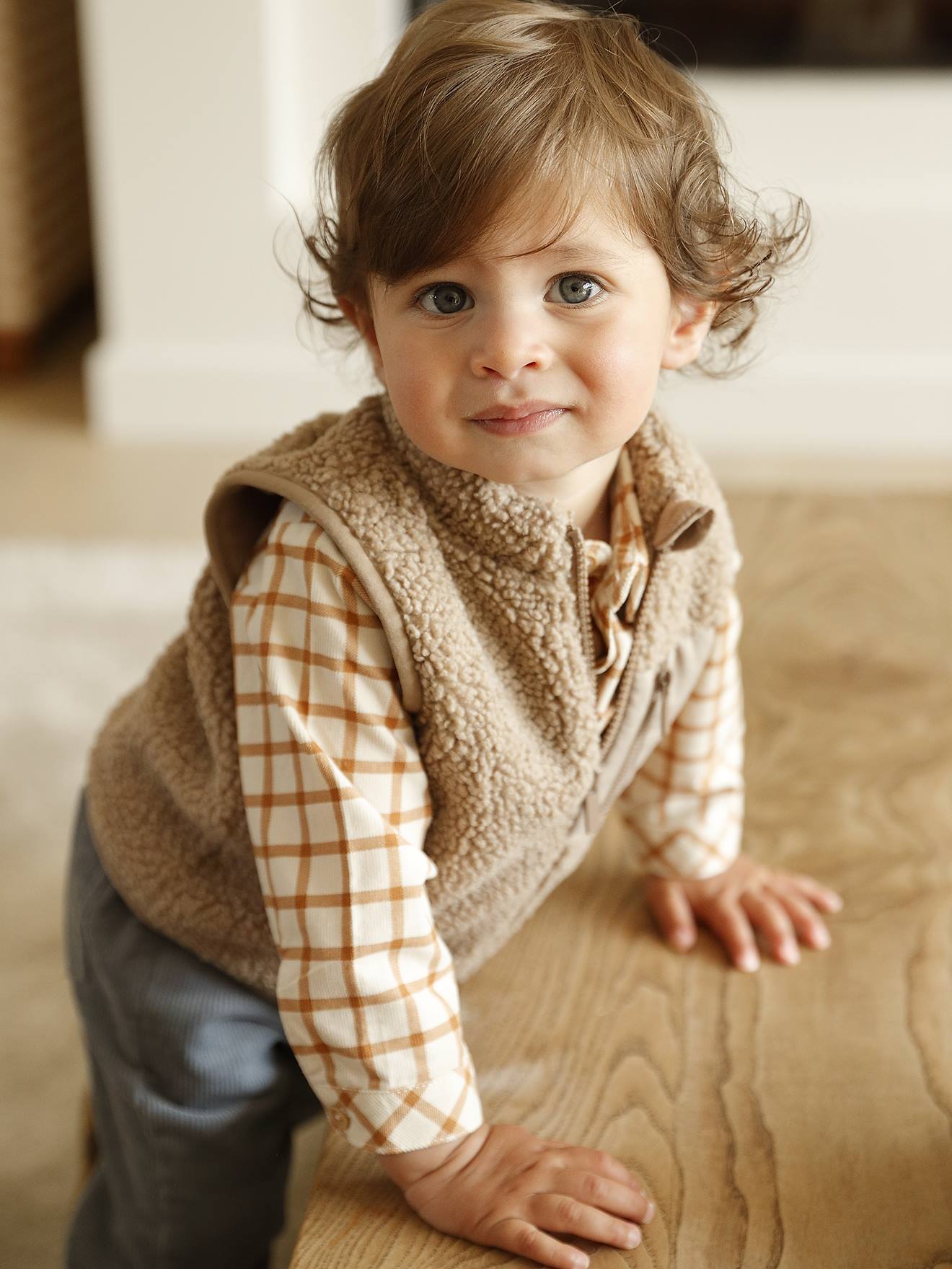 Baby Weste aus Teddyfleece