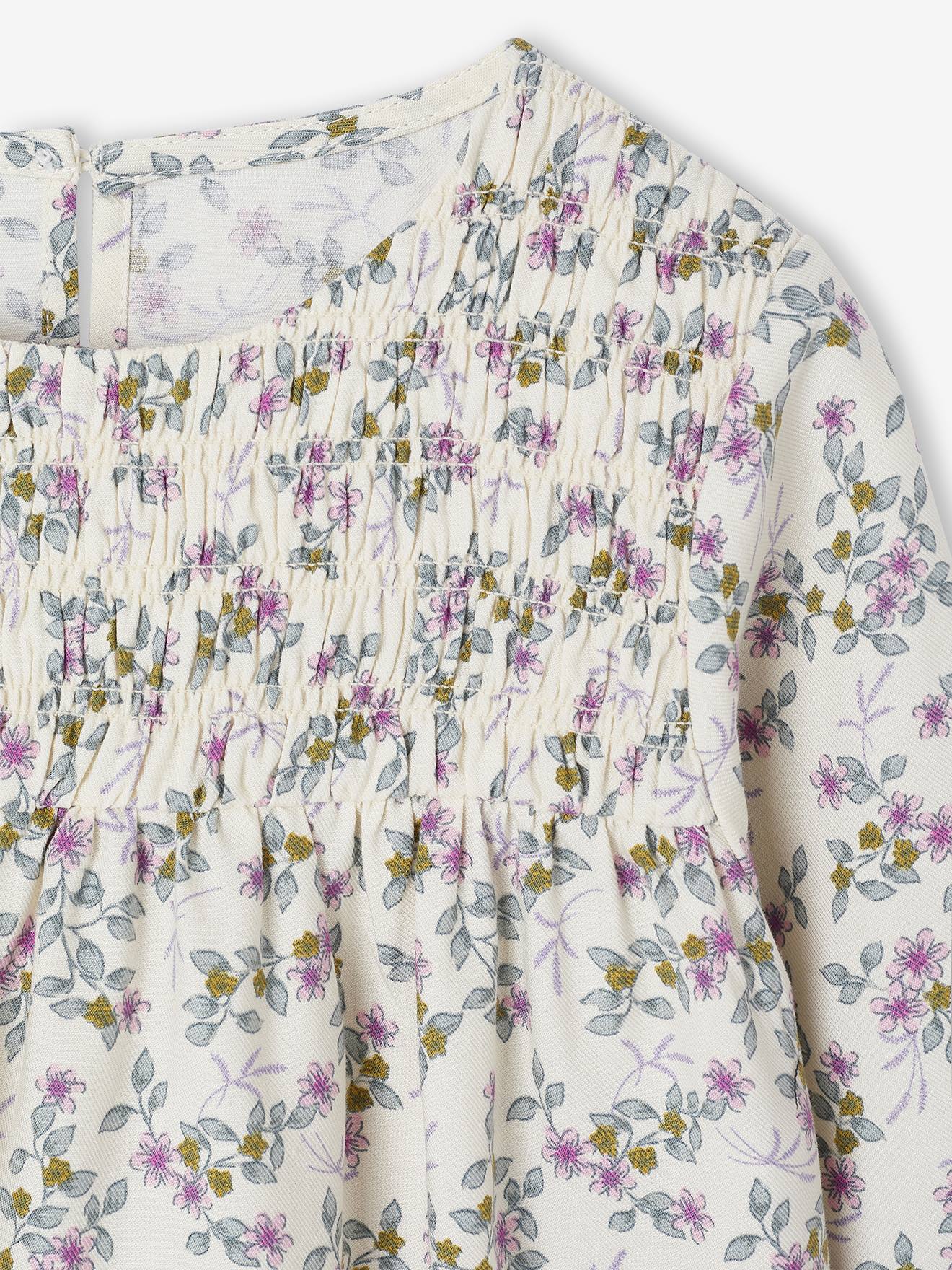 Thumbnail - Langärmeliges Mädchen Kleid vanille