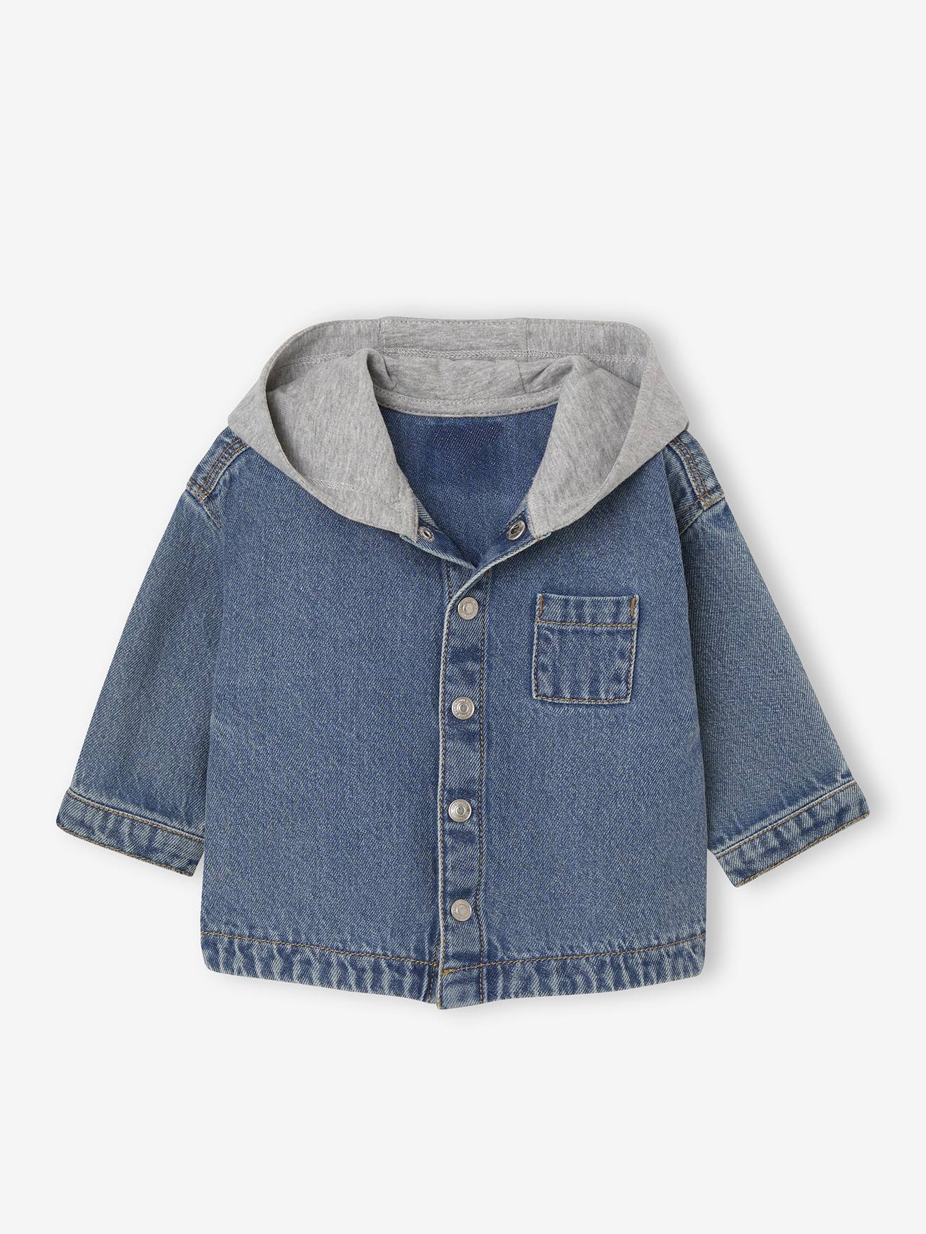 Thumbnail - Baby Jeanshemd mit Kapuze