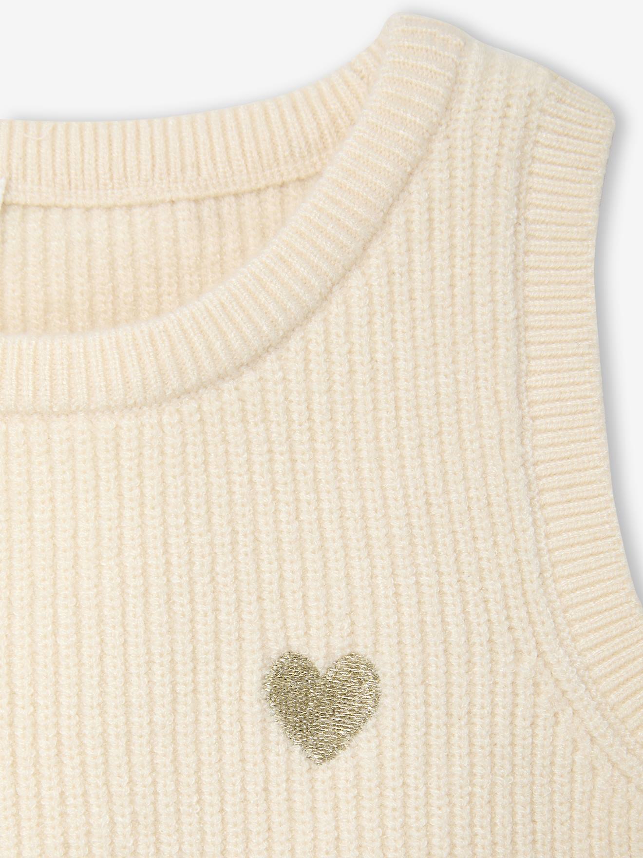 Thumbnail - Baby Pullunder mit Herz-Stickerei