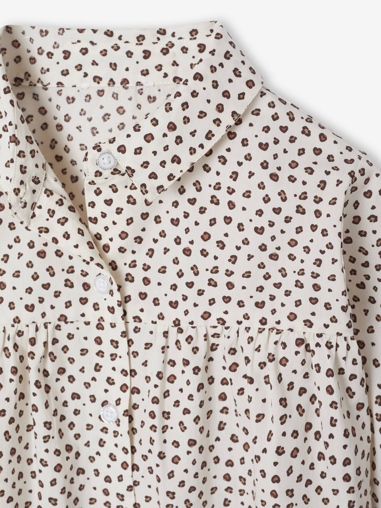 Thumbnail - Weit geschnittene Mädchen Bluse aus Baumwollstoff