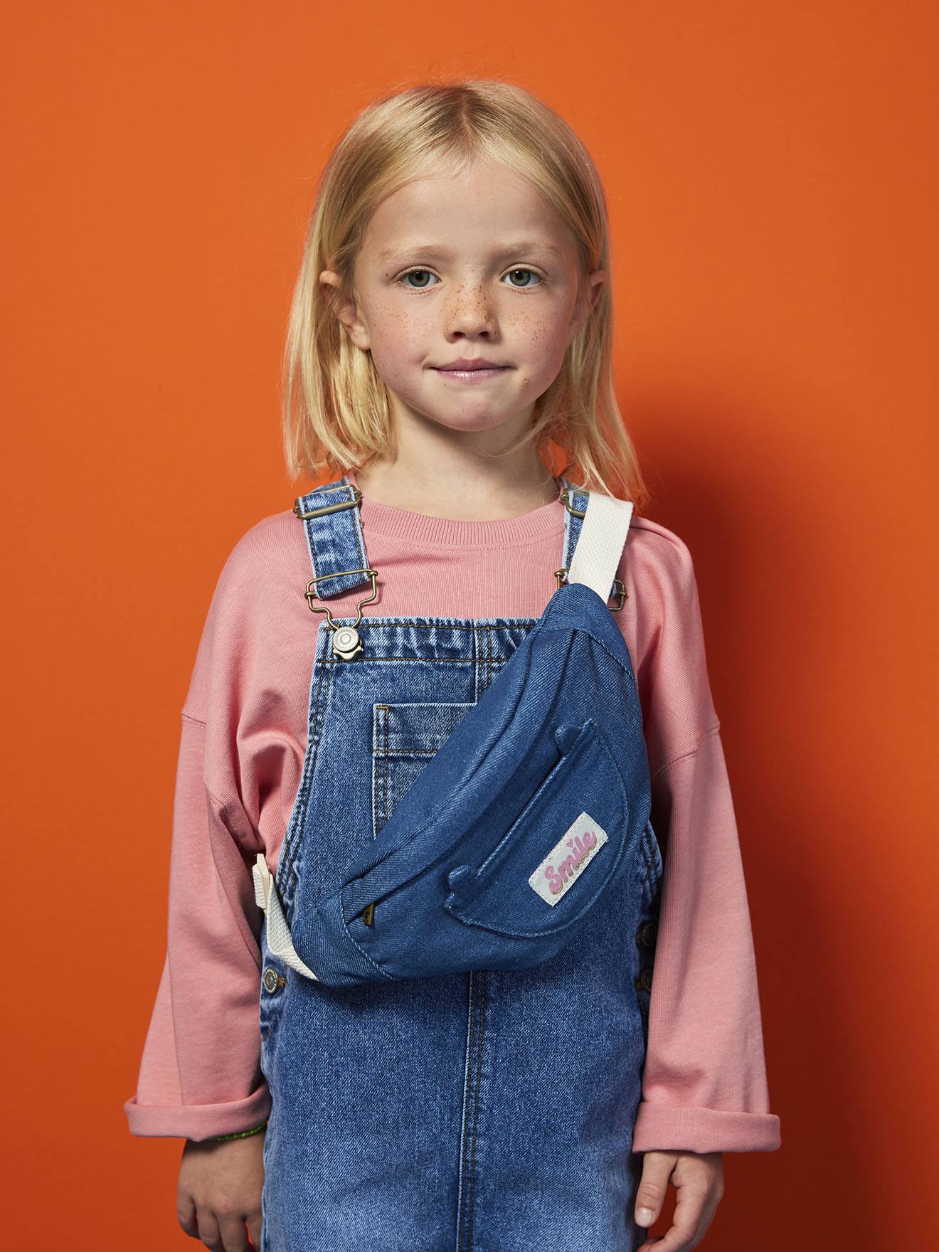 Mädchen Bauchtasche mit Katzenohren hellblau von vertbaudet