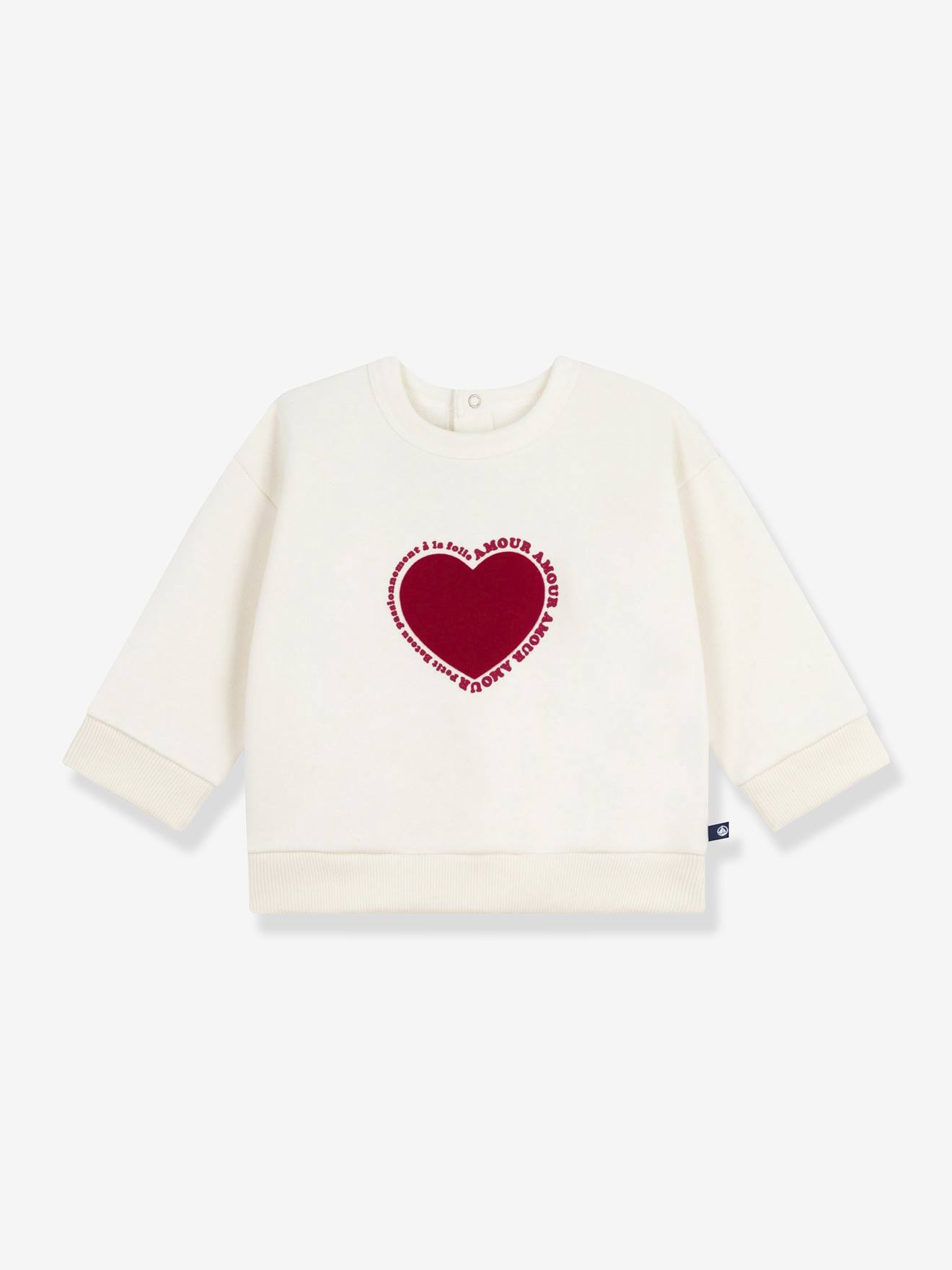 Thumbnail - Baby Sweatshirt mit Herzmotiv PETIT BATEAU
