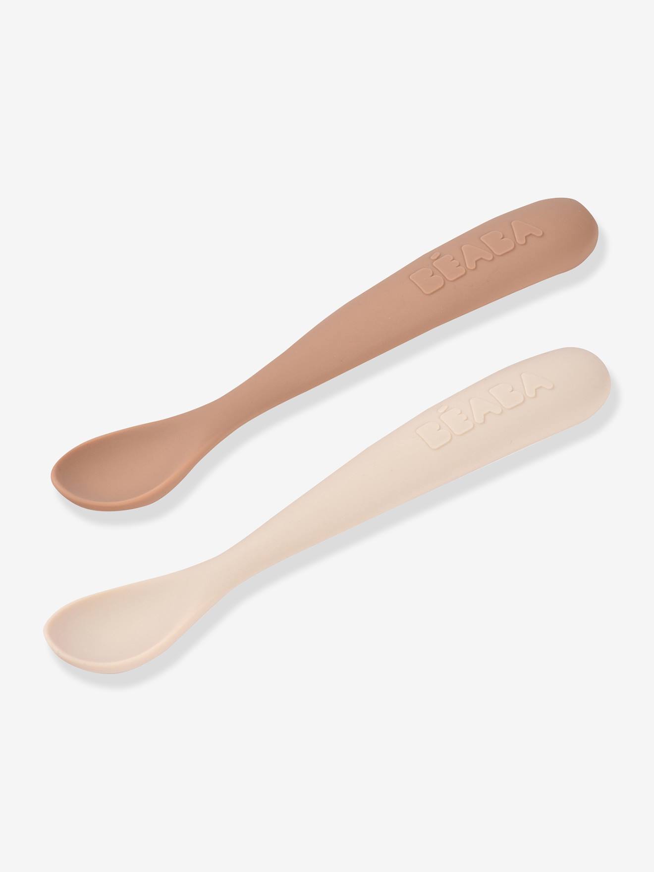Thumbnail - 2er-Set ergonomische Babylöffel aus Silikon BEABA