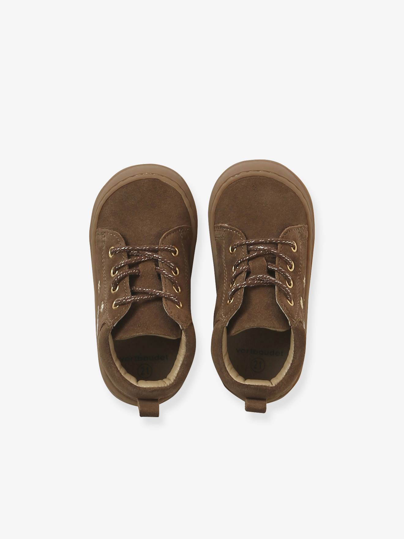 Thumbnail - Baby Lauflernboots aus weichem Leder mit Schnürung