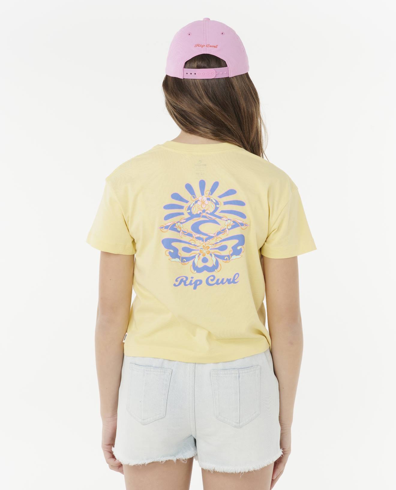 Thumbnail - Crop T-Shirt SUNSET SKIES für MädchenRIP CURL