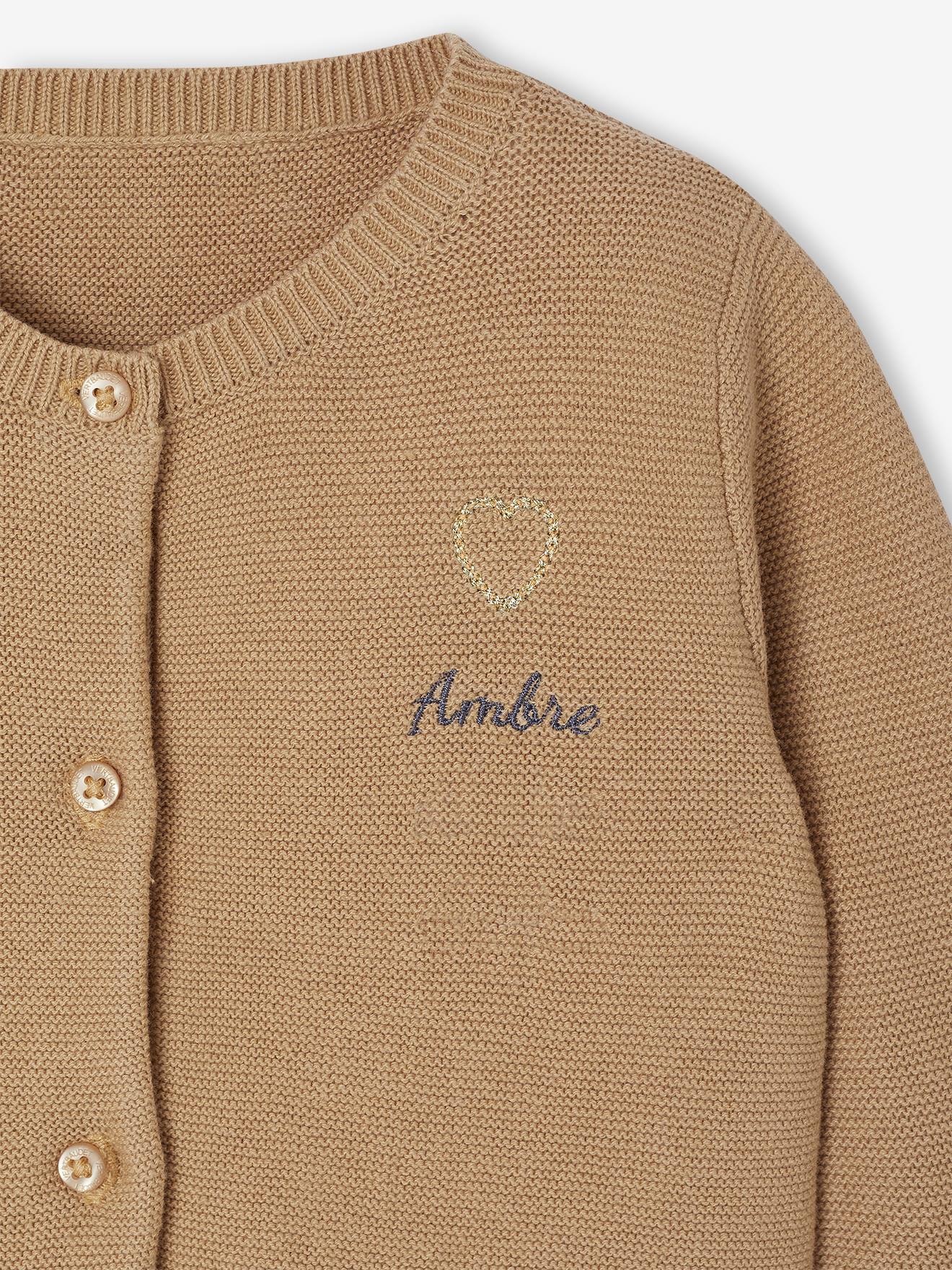 Thumbnail - Baby Strickjacke Herz BASIC