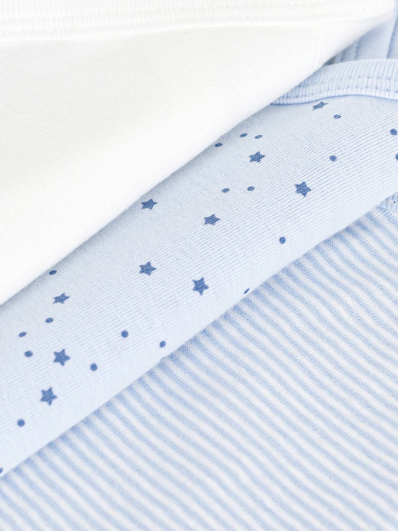 Thumbnail - 3er-Pack Wickelbodys mit langen Ärmeln