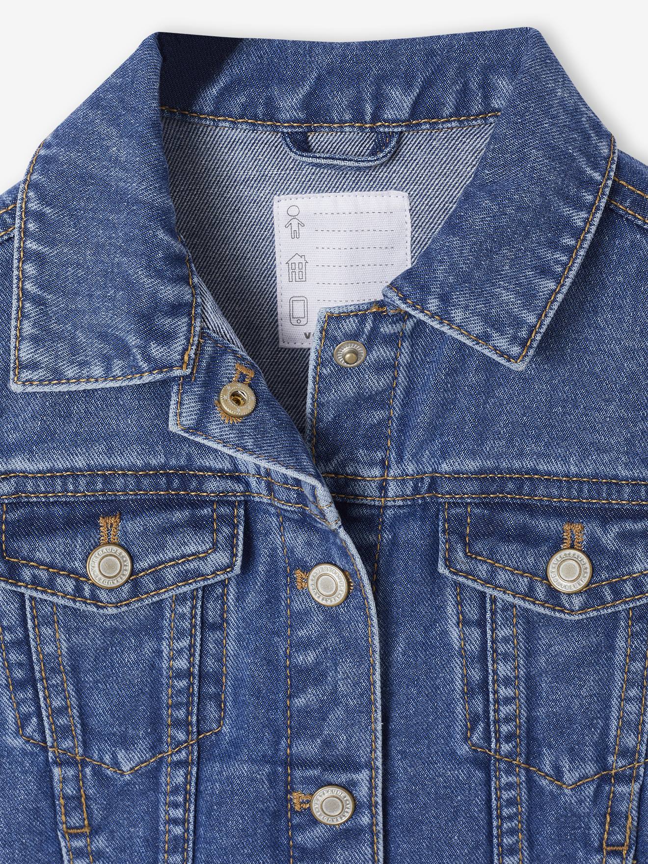 Thumbnail - Mädchen Jeansjacke mit Druckknöpfen mittel