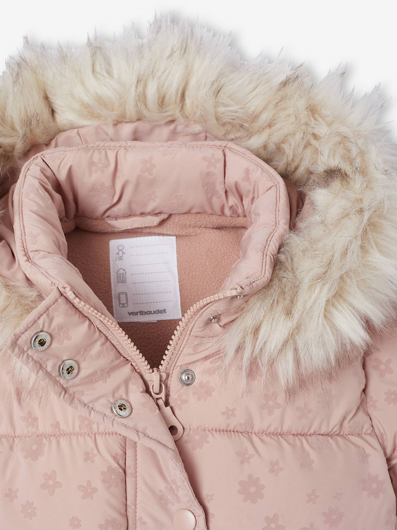 Thumbnail - Mädchen Steppjacke mit Kapuze und Fleecefutter