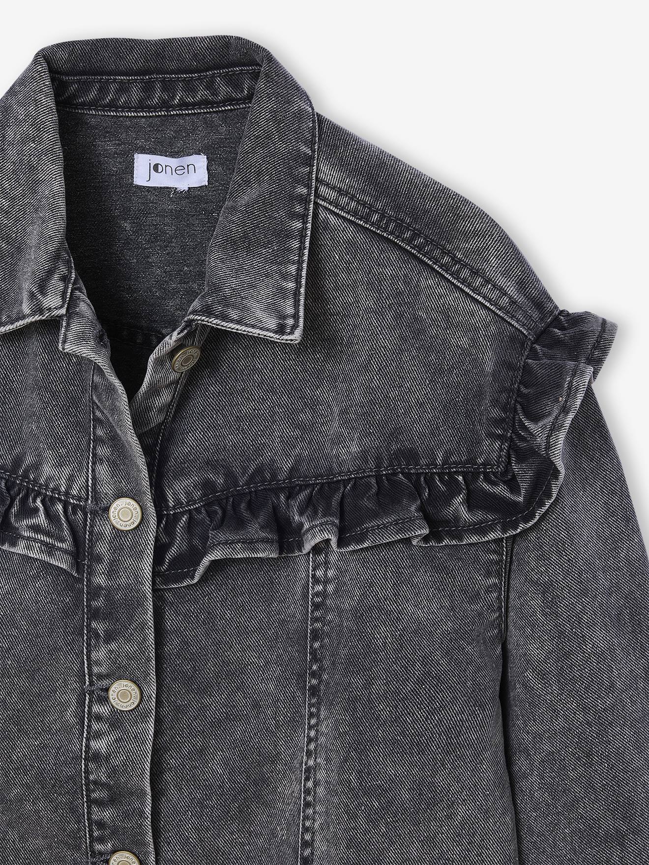 Thumbnail - Jeanskleid mit Volants JONEN Mädchen er denim