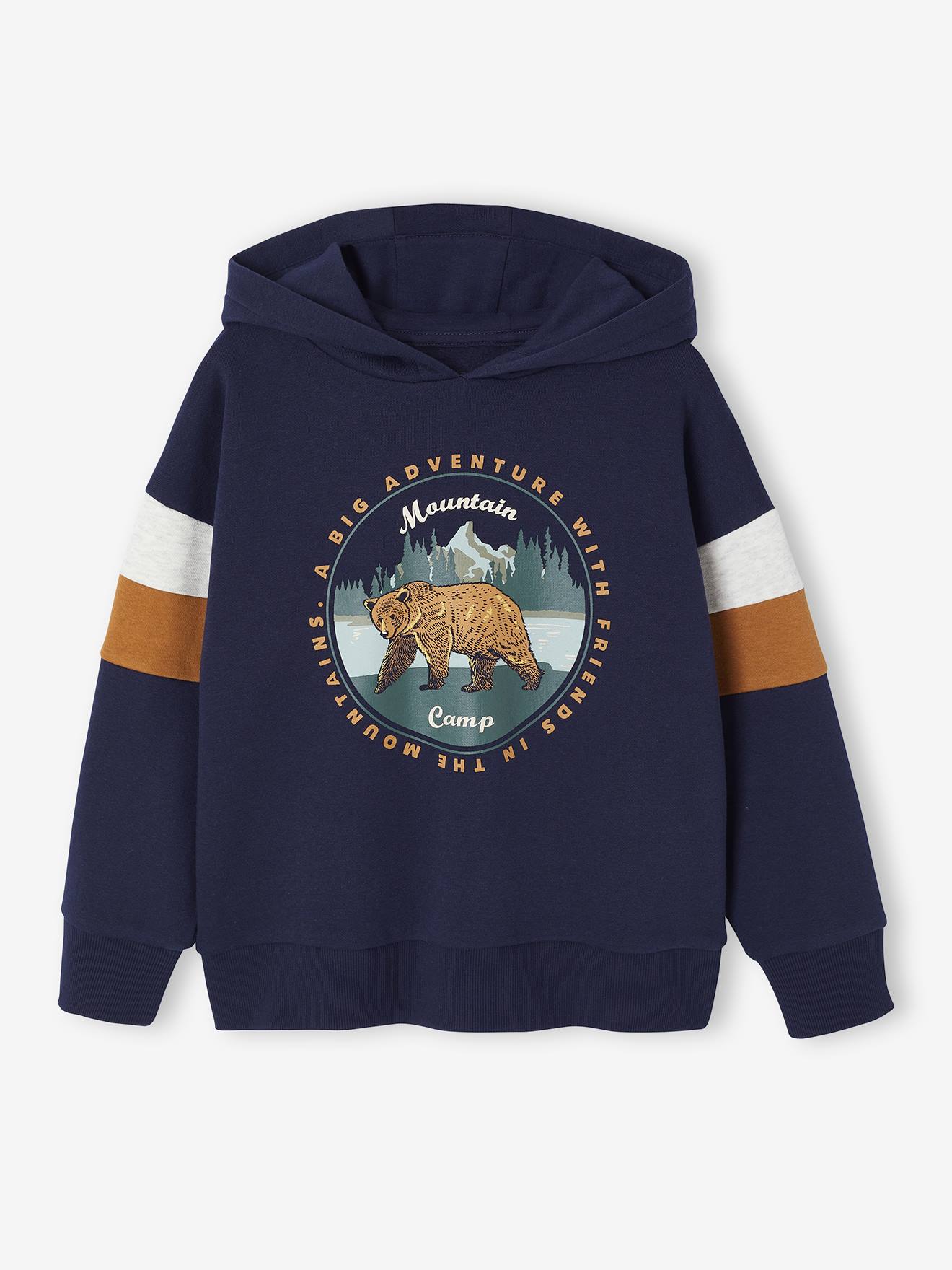 Jungen Kapuzensweatshirt mit Prints ADVENTURE
