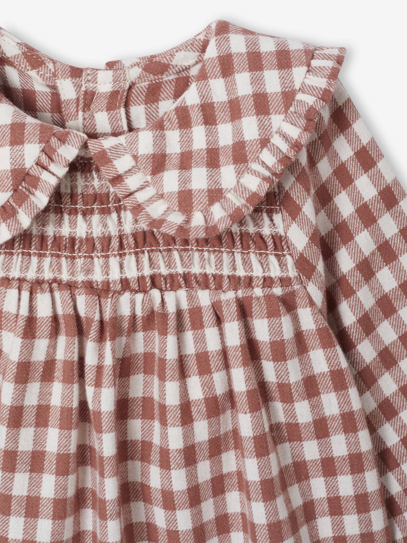 Thumbnail - Baby Kleid aus Flanell mit Vichykaro