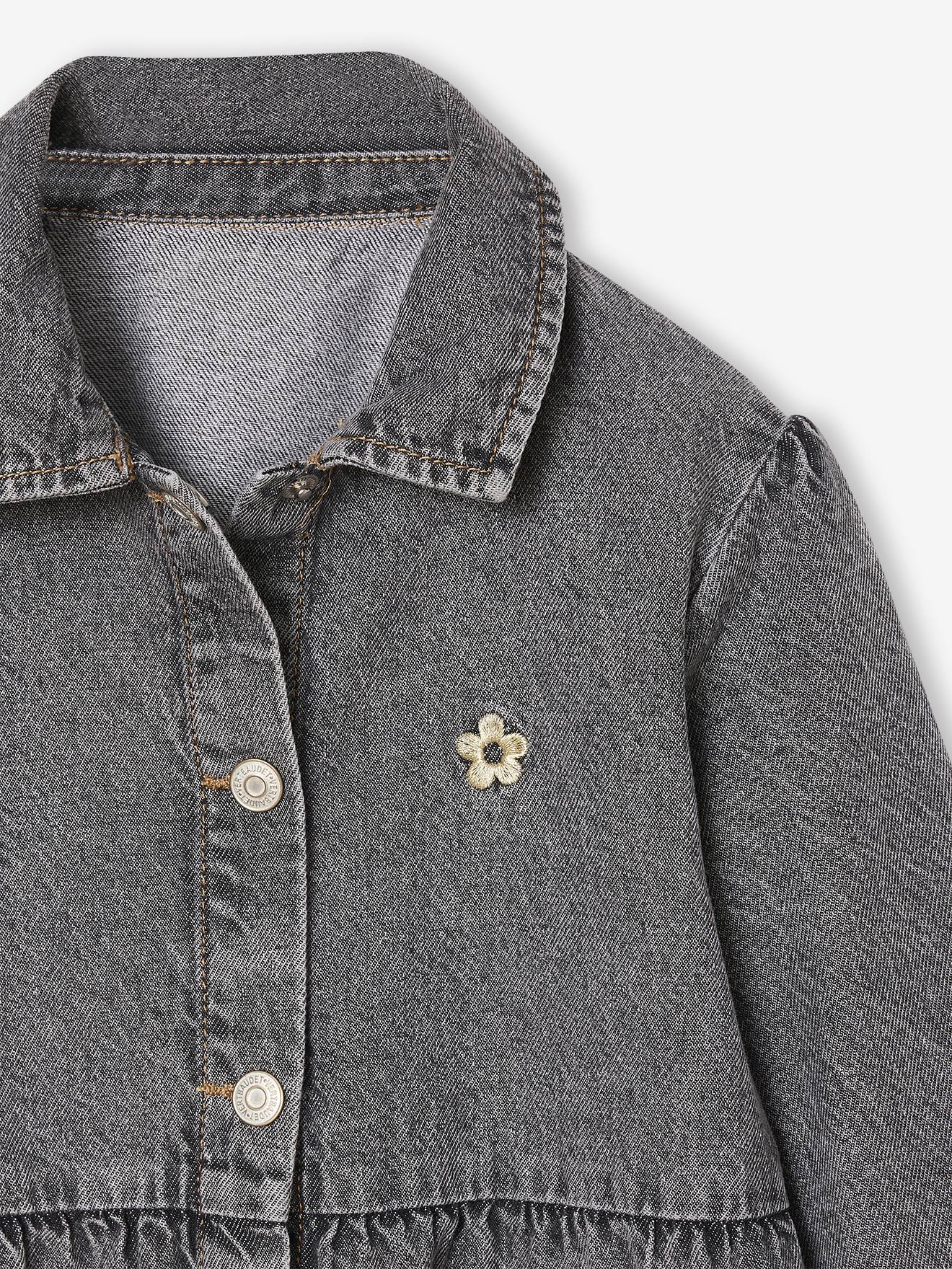 Thumbnail - Mädchen Kleid aus Light-Denim er denim