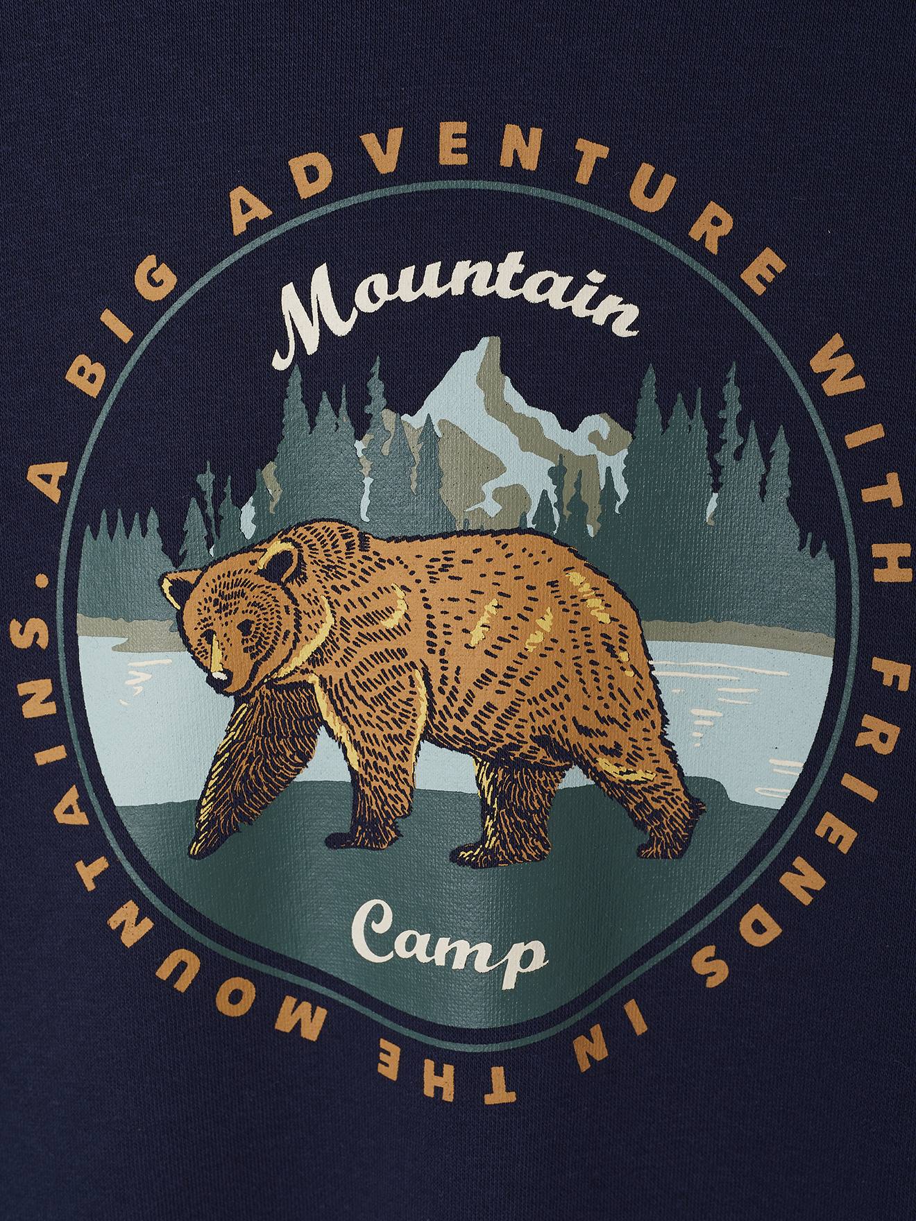 Thumbnail - Jungen Kapuzensweatshirt mit Prints ADVENTURE