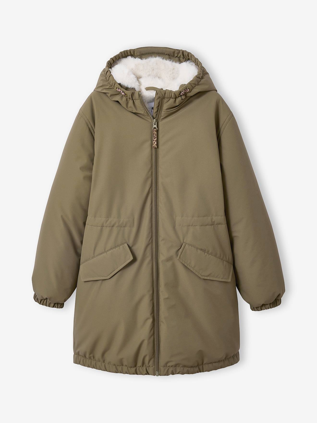 Thumbnail - Mädchen Parka mit Kapuze und Webpelz JONEN