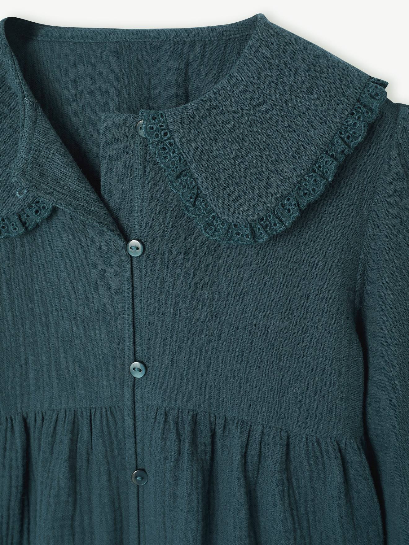Thumbnail - Langärmelige Mädchen Bluse aus Musselin