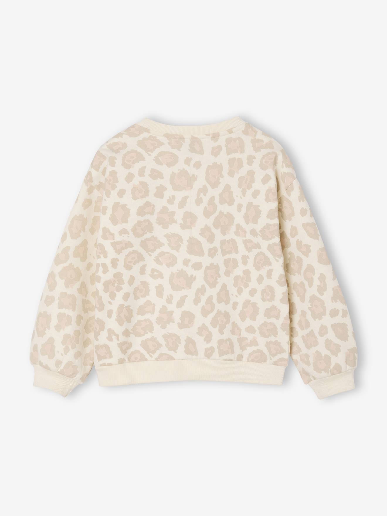 Thumbnail - Kinder Sweatshirt HELLO KITTY mit Leopardenprint