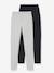 2er-Pack Leggings für Mädchen BASIC Oeko-Tex - koralle+weiß+pack anthrazit/nachtblau+schwarz+grau meliert - 11
