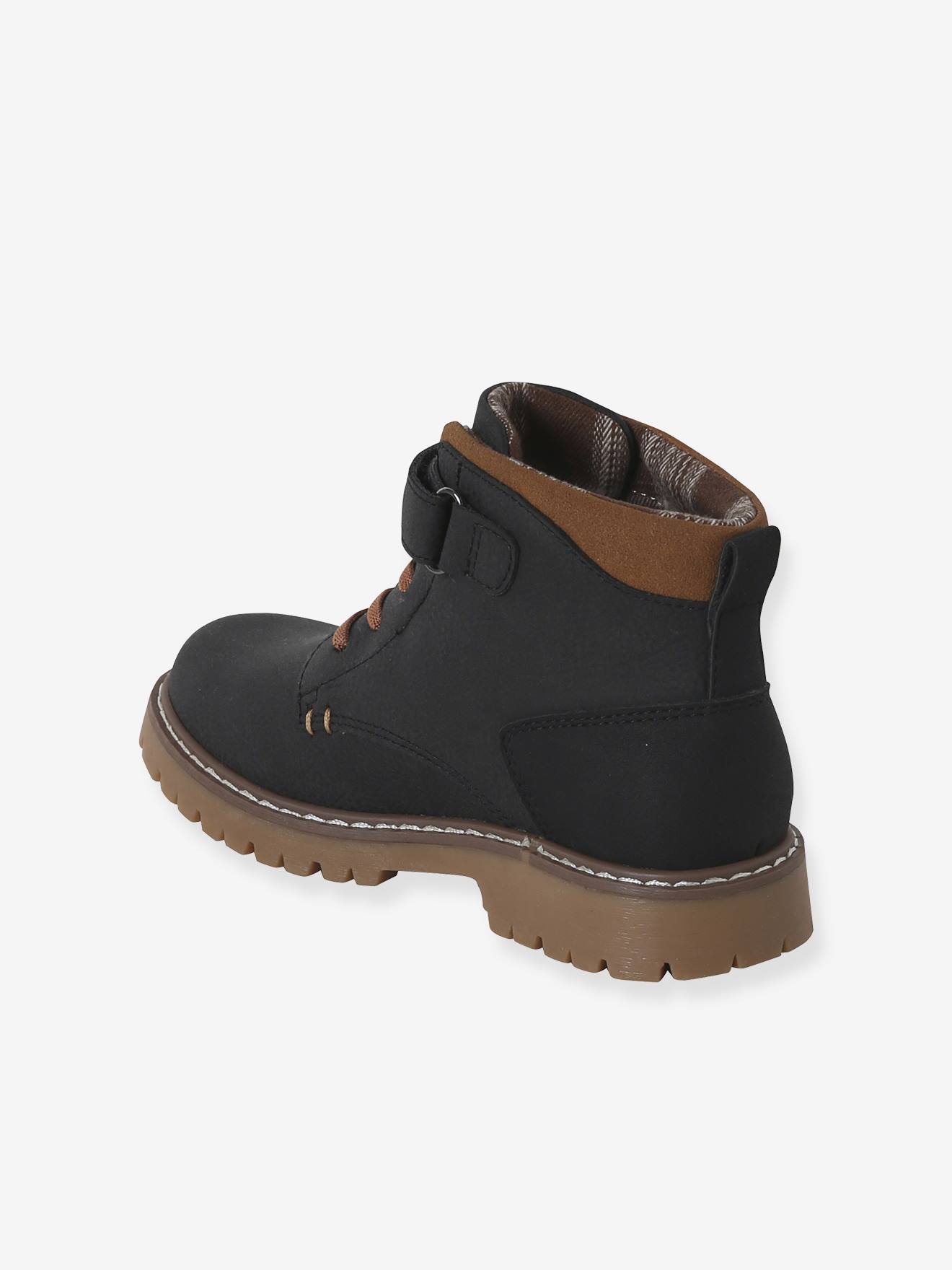 Thumbnail - Boots mit elastischen Schnürsenkeln und Klettverschluss für Kinder