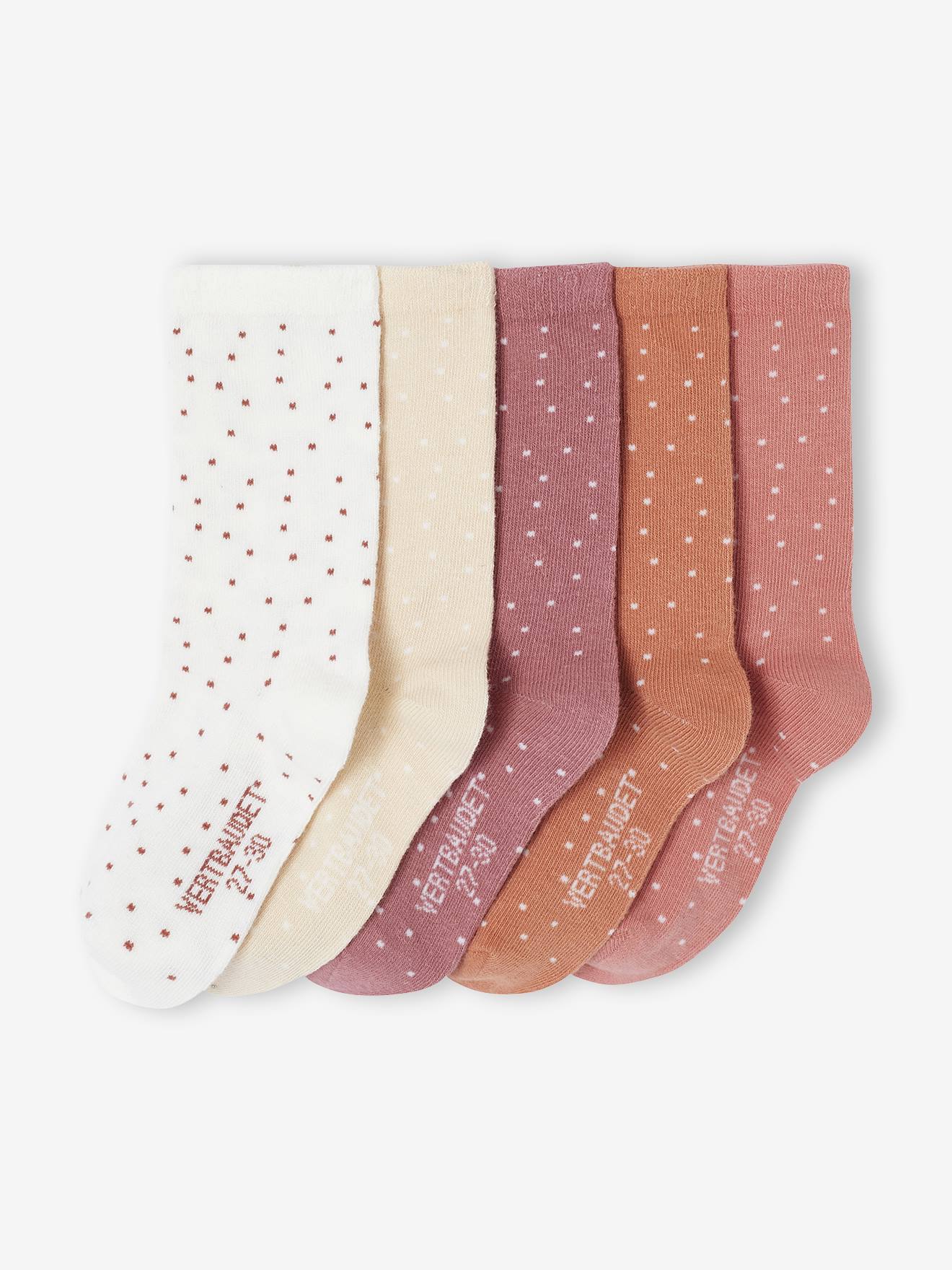 5er-Pack Kinder Socken mit Tupfen BASIC