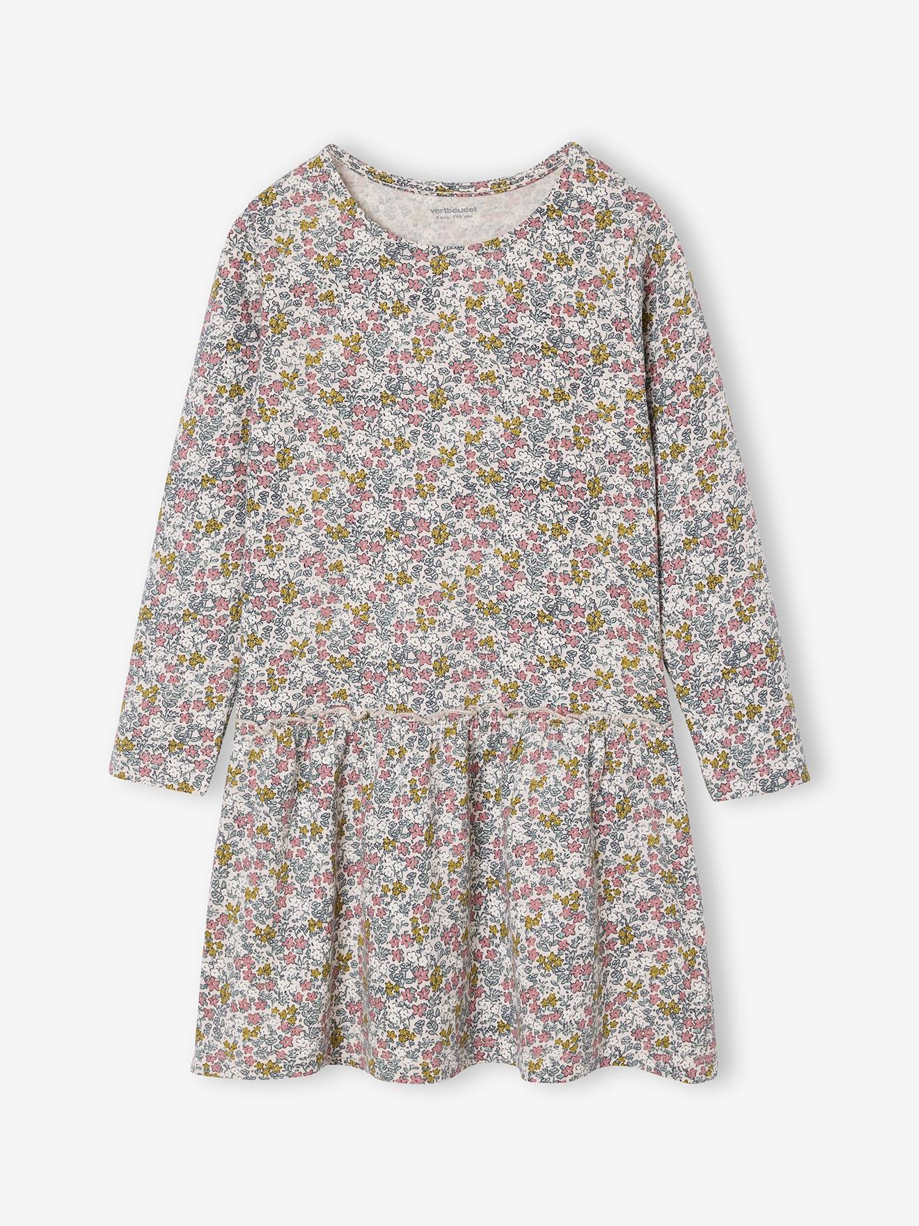 Mädchen Kleid BASIC rosa Gr. 86 von vertbaudet