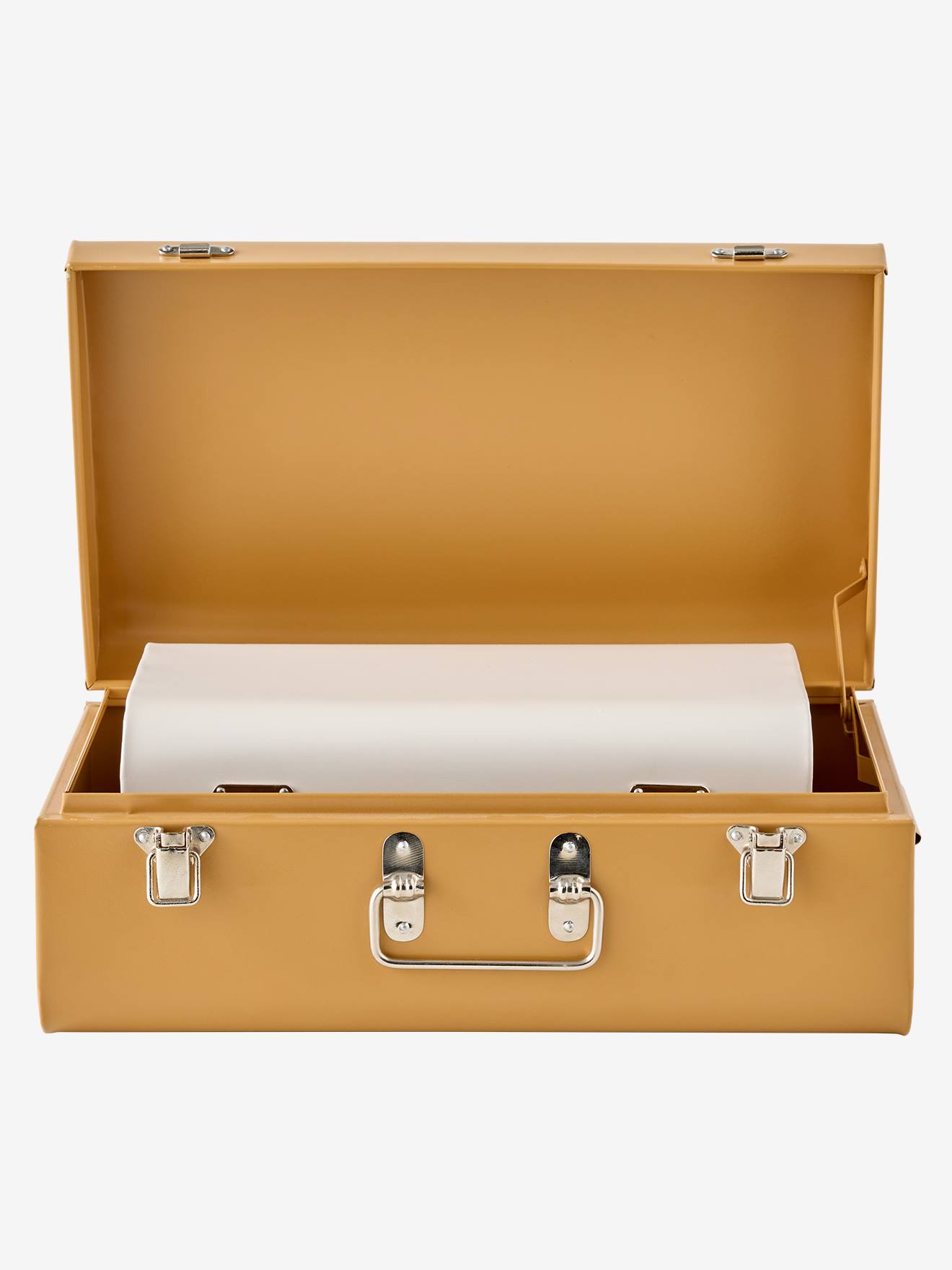 Thumbnail - 2er-Set Kinder Aufbewahrungskoffer aus Metall zimt