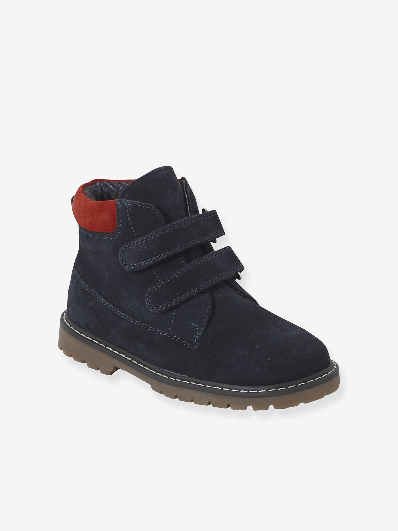 Jungen Leder-Boots mit Klettverschluss