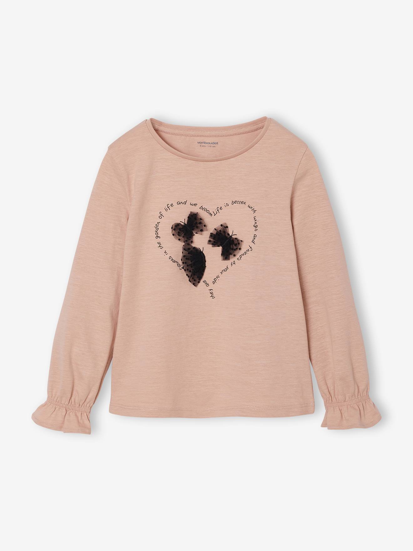 Mädchen Langarmshirt pudrig