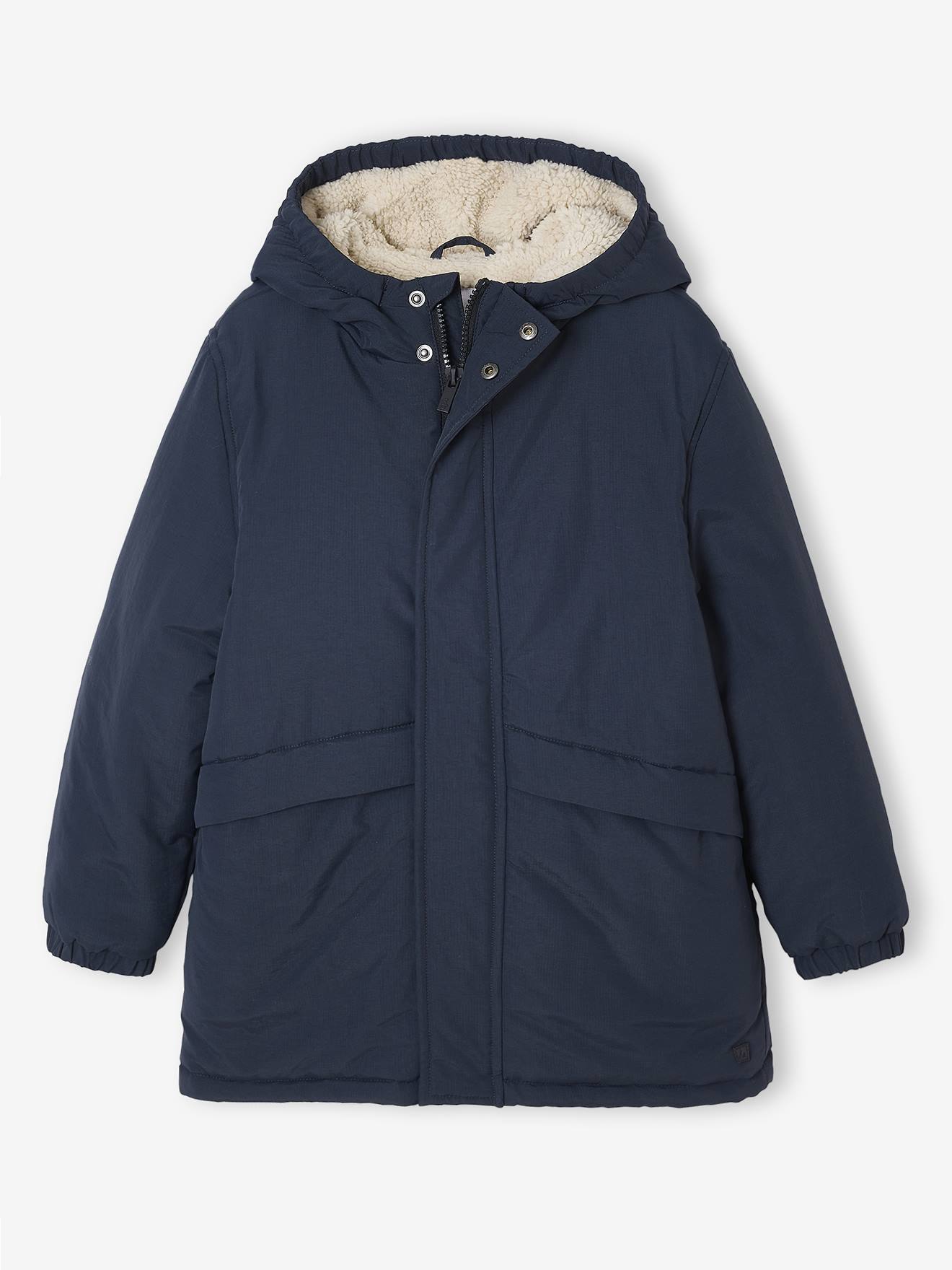 Jungen Winterparka mit Webpelzfutter