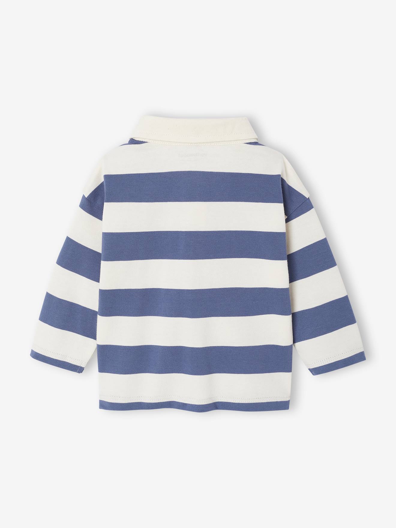 Thumbnail - Baby Poloshirt mit breiten Streifen