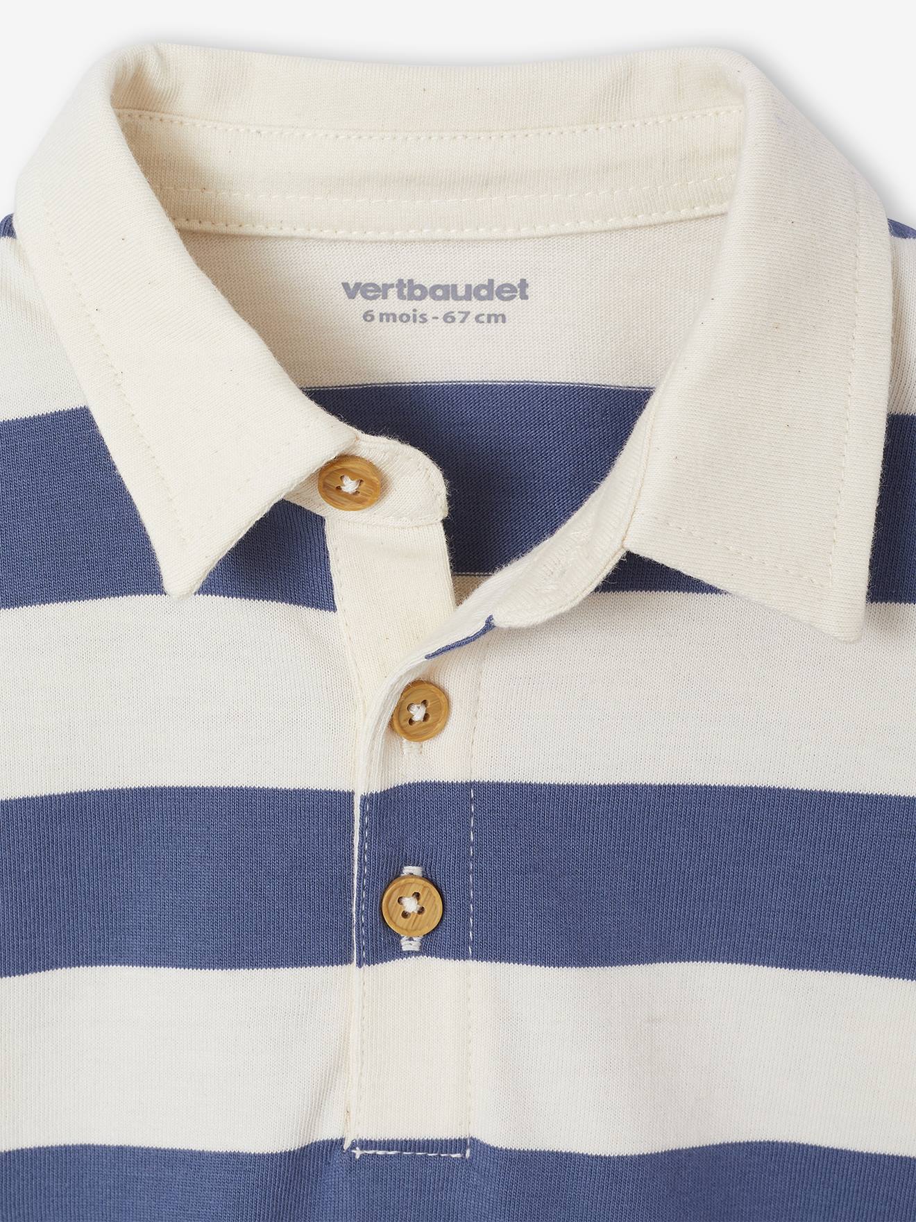 Thumbnail - Baby Poloshirt mit breiten Streifen