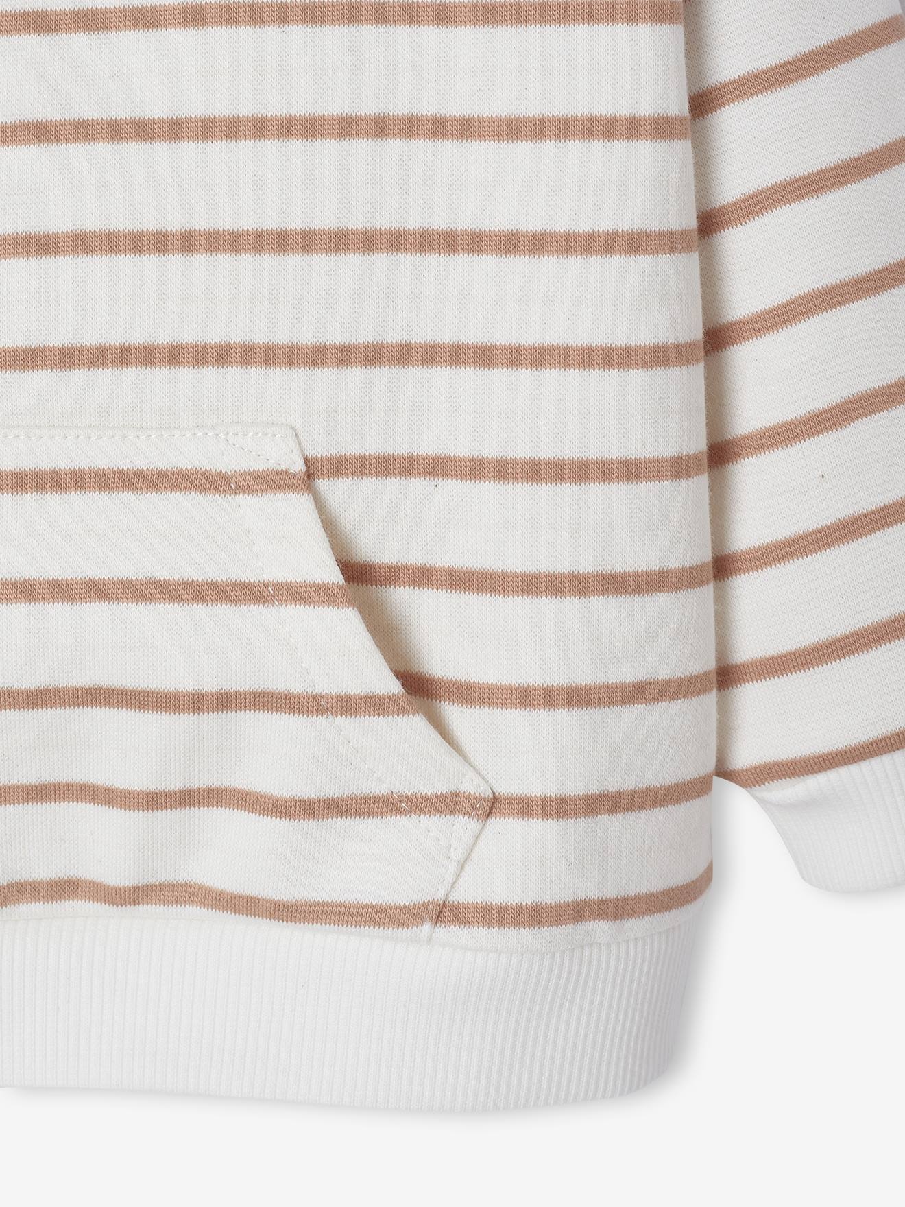 Thumbnail - Gestreiftes Baby Sweatshirt mit geknöpften Schultern