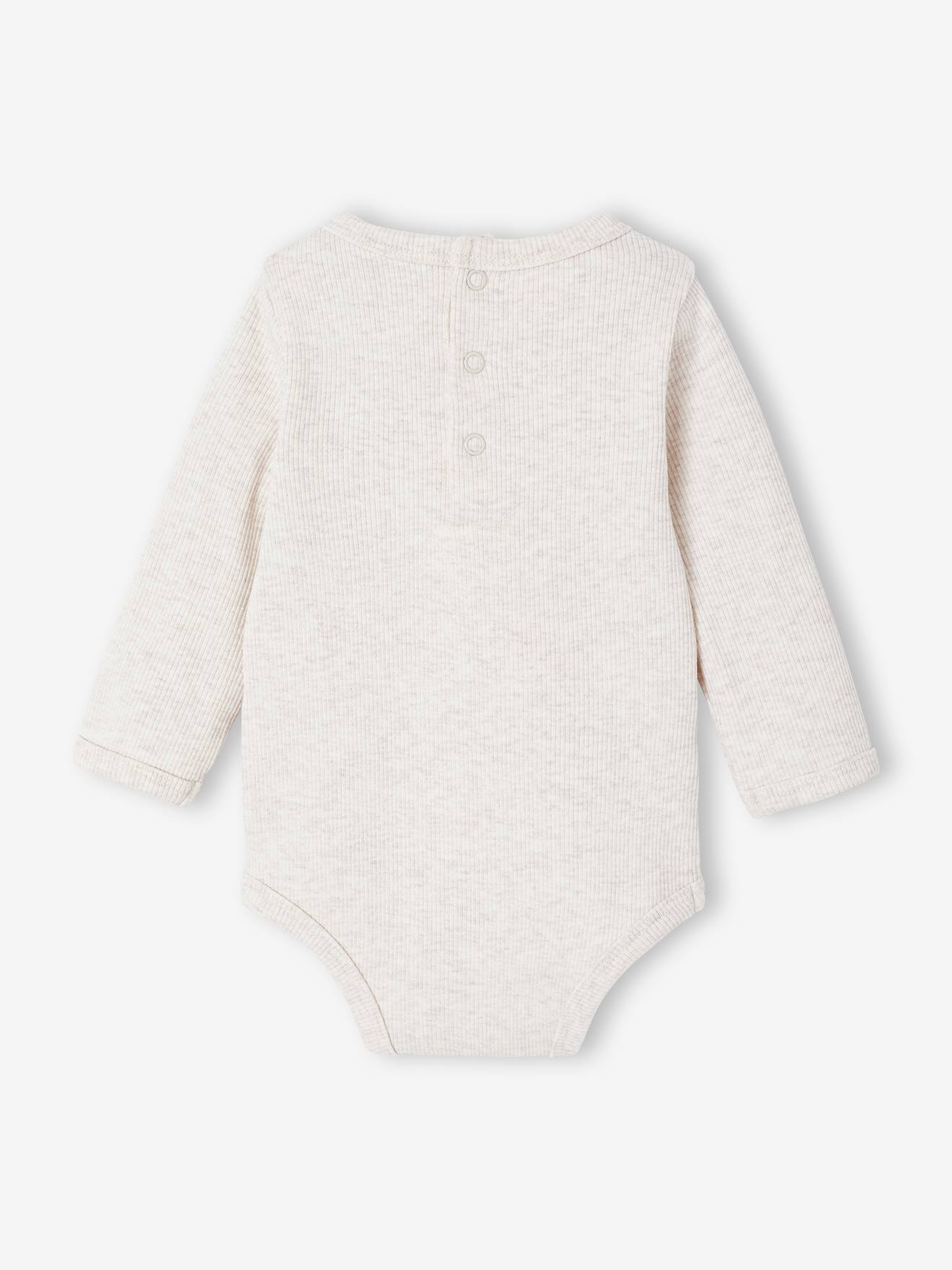 Thumbnail - 2er-Pack Baby Bodys mit Hemdkragen und Henley-Ausschnitt