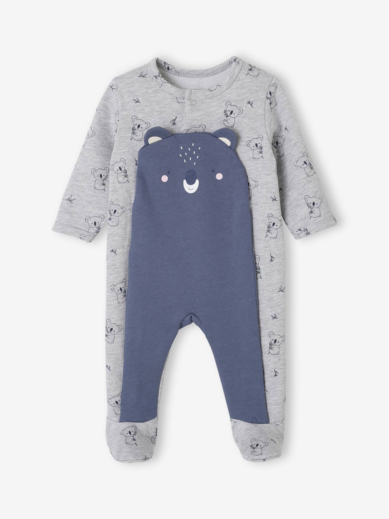 Baby Sweat-Strampler mit Koala-Motiv Bio-Baumwolle
