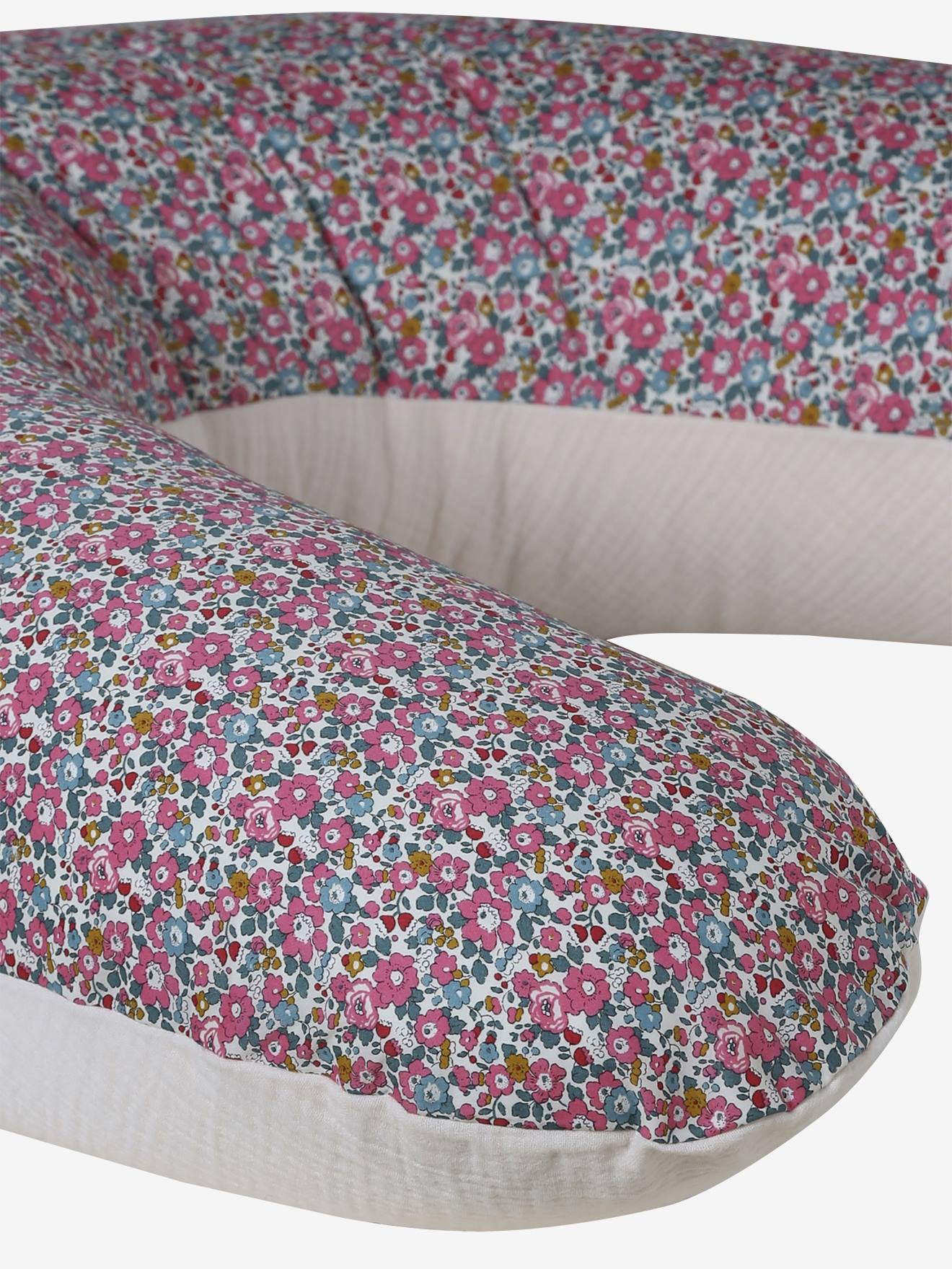 Stillkissen aus Musselin mit Liberty-Print ENVIE DE FRAISE hell - Farbe: hellrosa · Modell: 341018883