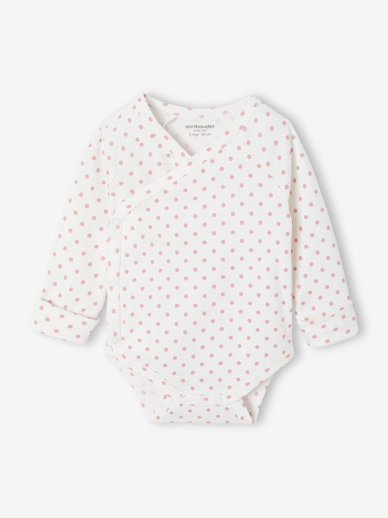 Thumbnail - Bio-Kollektion: 5er-Pack mitwachsende Baby Wickelbodys mit Tupfen