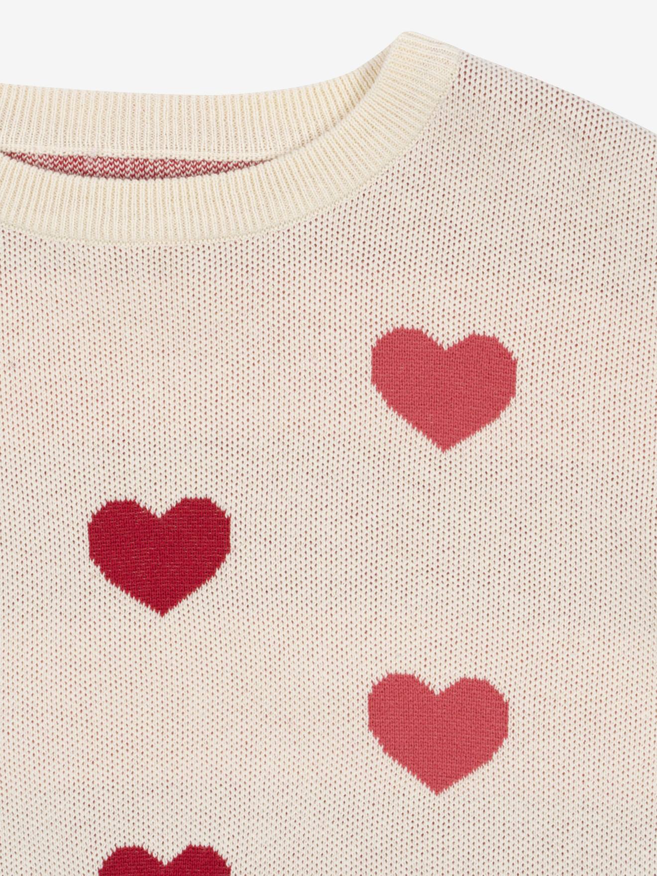 Thumbnail - Strickpullover mit Herzmotiven Mädchen Konges Sløjd