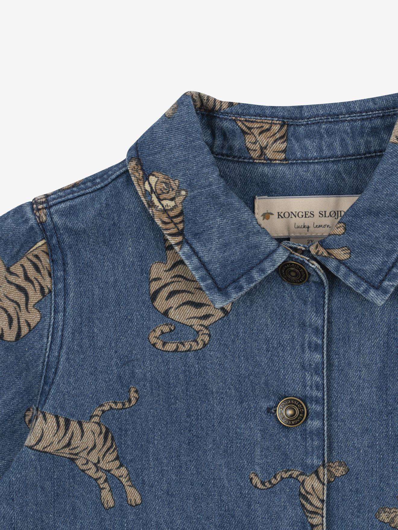 Thumbnail - Jeansjacke mit Tiger-Print für Kinder MAGOT